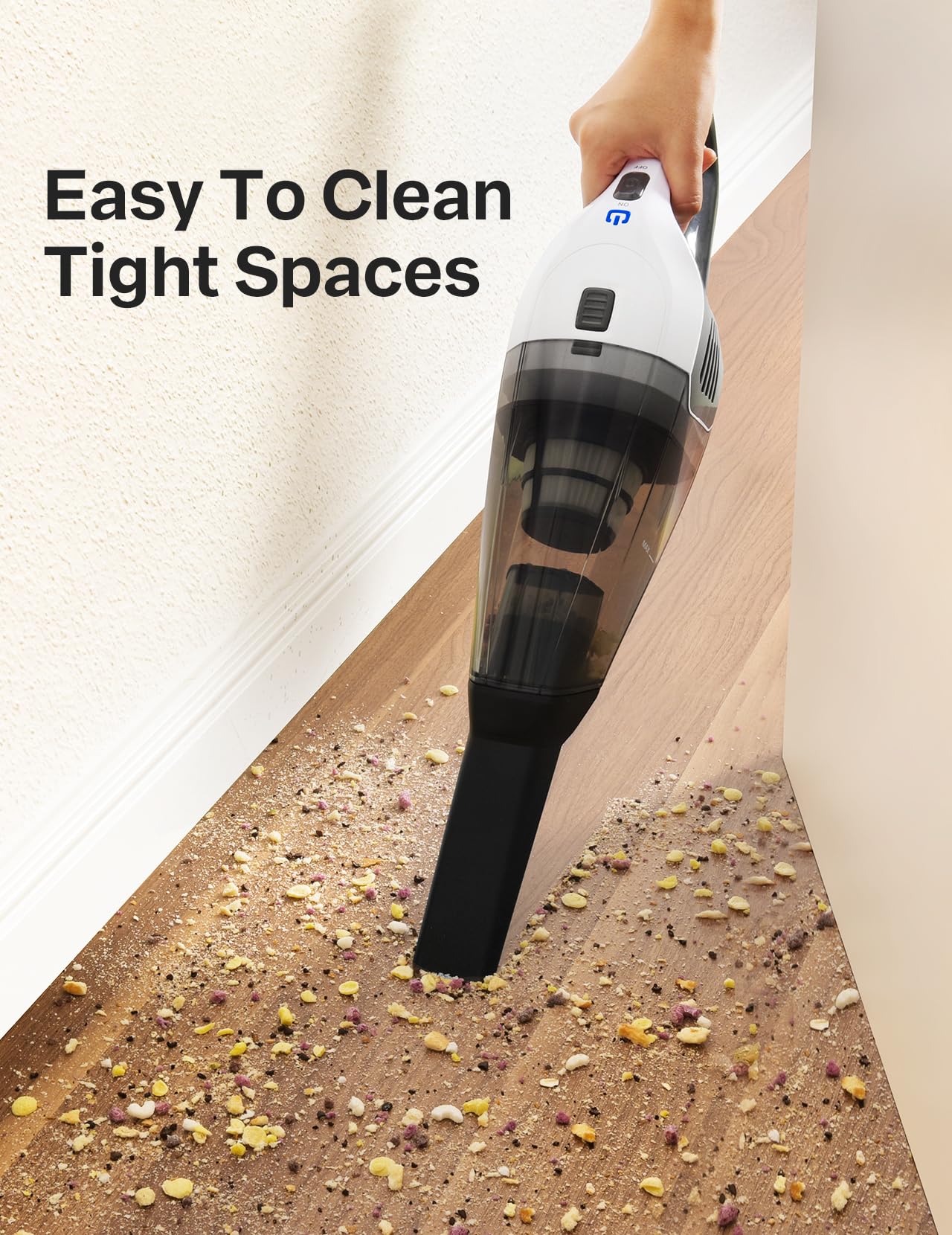 Handheld Vacuum Cleaner, Powerful Suction Portable Lightweight Hand Held Vacuum Cordless with 25-30Mins Long Runtime Rechargeable Battery Quick Charge for Home, Car, Carpet Stairs, Pet Hair Cleaning 🍁 All In One Marketplace Canada