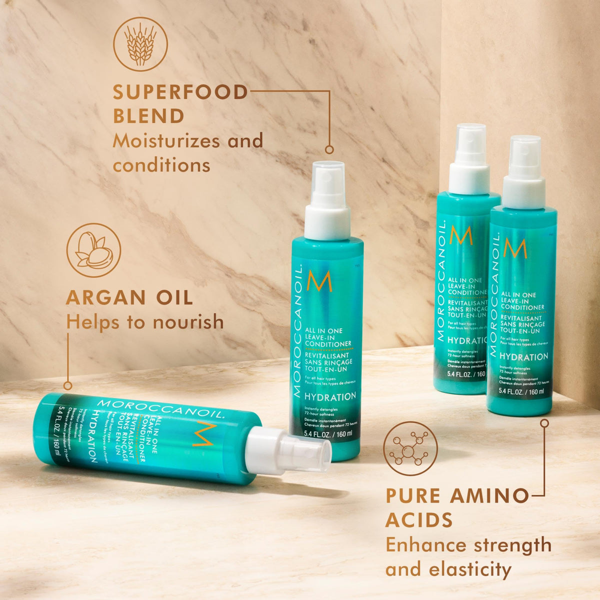 Moroccanoil All In One Leave in Conditioner, 5.4 Fl Oz 🍁 All In One Marketplace Canada