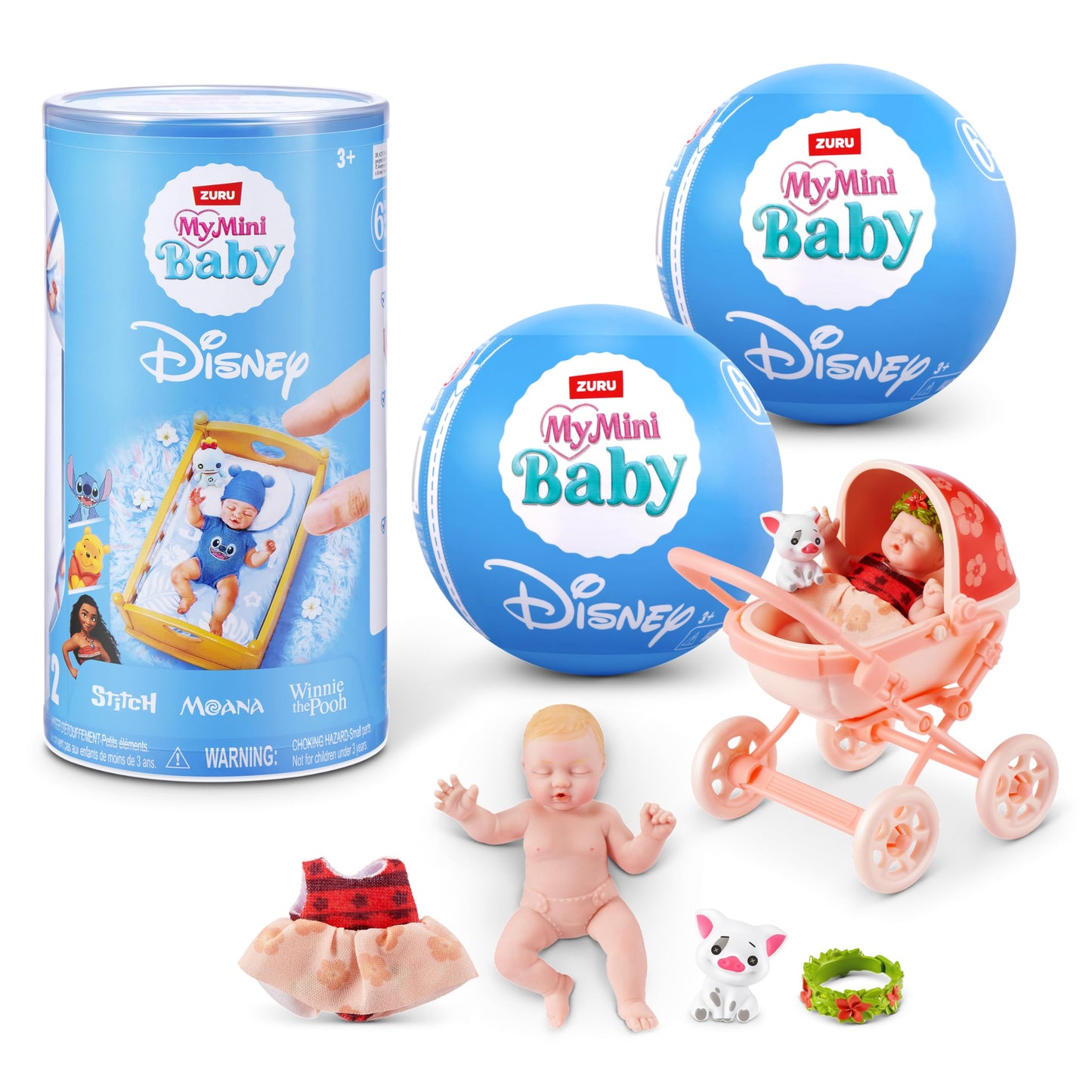 My Mini Baby Disney 2 Pack by ZURU – Collectible Disney Baby Doll Mystery Capsule with Accessories, Realistic Miniature Toy for Girls Ages 3+ 🍁 All In One Marketplace Canada