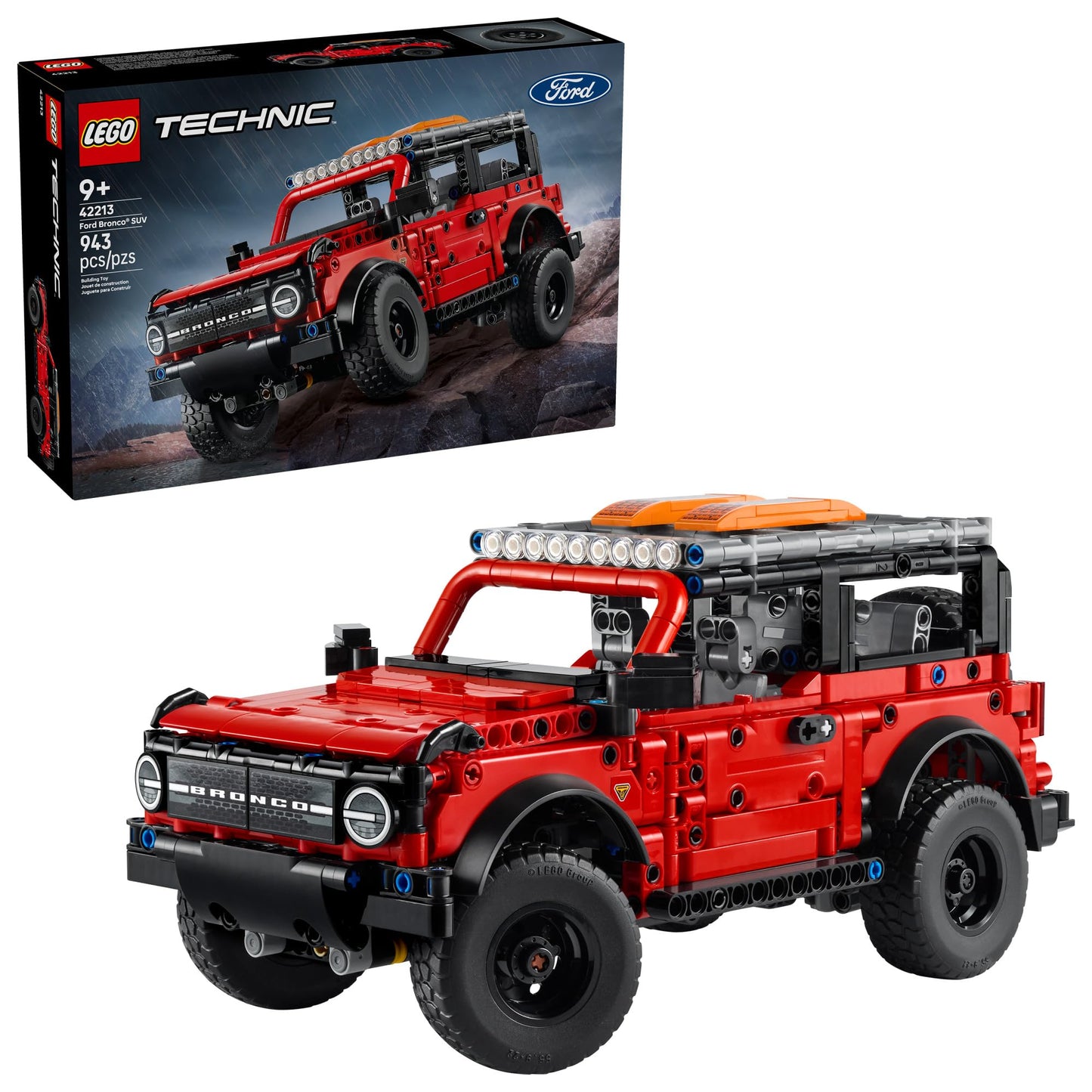 LEGO Technic Ford Bronco Kids Toy Car - Building Toy for Boys and Girls, Ages 10+ - Car Toy and Model Kit - Makes a Cool Birthday Gift for Kids - Authentic Ford Bronco Trim & Details - 42213 🍁 All In One Marketplace Canada