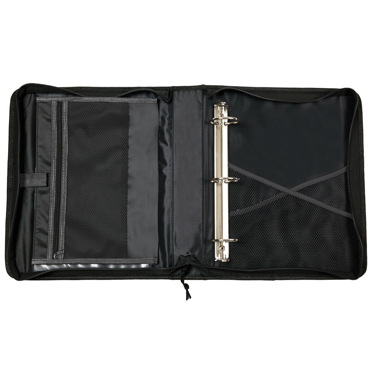 Avery 2" Inch Zipper Binder, 3 Round Rings, Durable Messenger Nylon Zipper Black Binder, Tablet Holder, 6-Pockets with 5 Tab Dividers, Carry-All Storage Binder (26051) 🍁 All In One Marketplace Canada