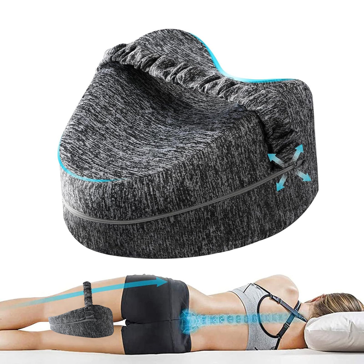 ZJZ Knee Pillow for Side Pillow, Memory Foam Knee Pillow, Suitable for Relieving Leg, Back, Knee Pain, improving Sleep Quality, Butterfly Side Pillow Leg Pillow 🍁 All In One Marketplace Canada