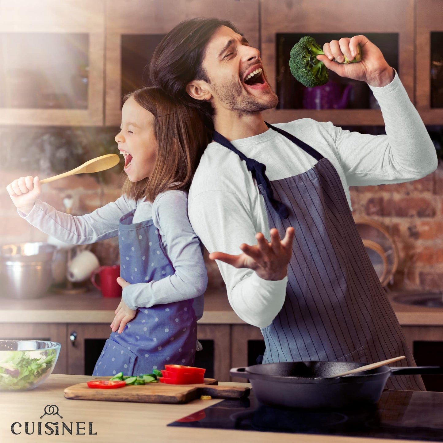 Cast Iron Skillet - 12"-Inch Frying Pan with Assist Handle and Pour Spots + Silicone Grip Cover - Pre-Seasoned Oven Safe Cookware - Indoor/Outdoor Use - Grill, Stovetop, Induction and Firepit Safe 🍁 All In One Marketplace Canada