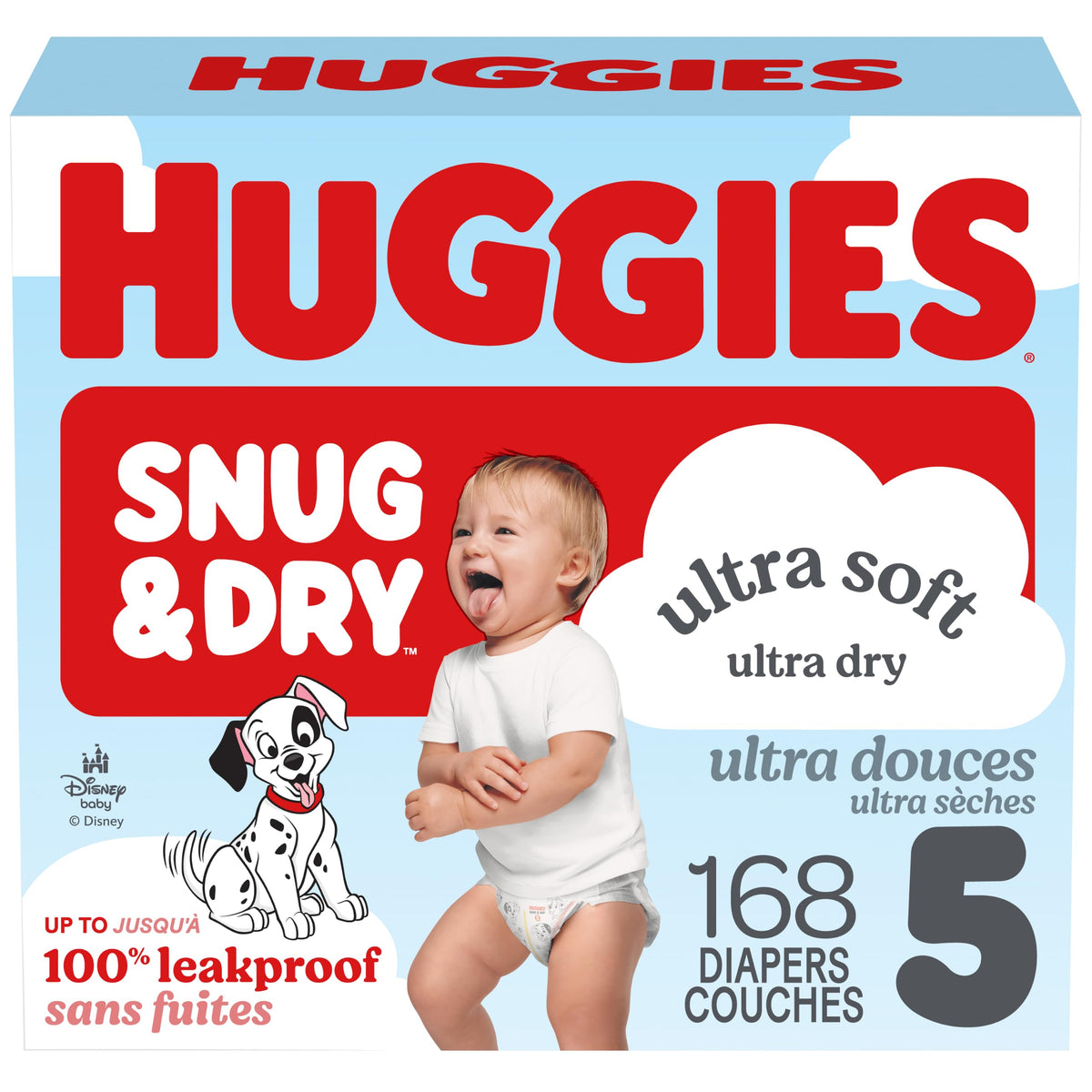 Huggies Size 5 Diapers, Snug & Dry Baby Diapers, Size 5 (25-37 lb.), 168 Count, Packaging May Vary 🍁 All In One Marketplace Canada