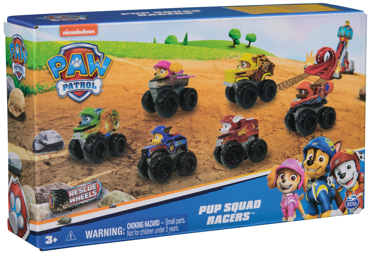 PAW Patrol: Rescue Wheels, 6-Piece Pup Squad Racers, Toy Cars Gift Set, Kids Toys for Boys & Girls Ages 3 and Up 🍁 All In One Marketplace Canada