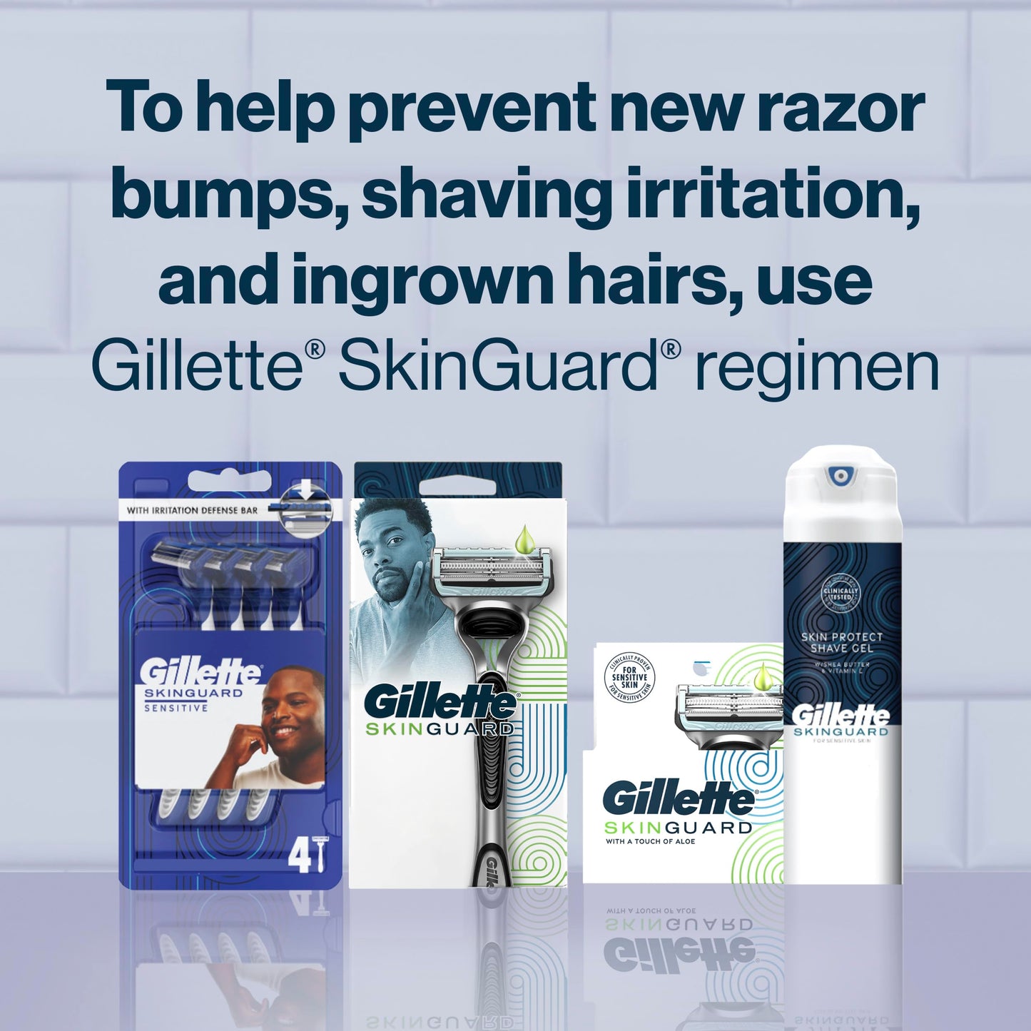 Gillette Skinguard Men's Razor Blade Refill, 8 Blade Refills 🍁 All In One Marketplace Canada