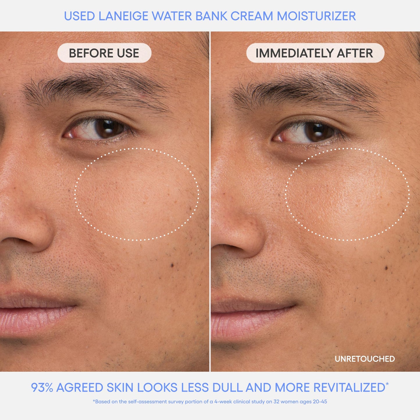 LANEIGE Water Bank Blue Hyaluronic Cream Moisturizer Refill: Hydrating Korean Face Cream with Squalane & Ceramide for Skin Barrier Support, Dermatologist-Tested 🍁 All In One Marketplace Canada