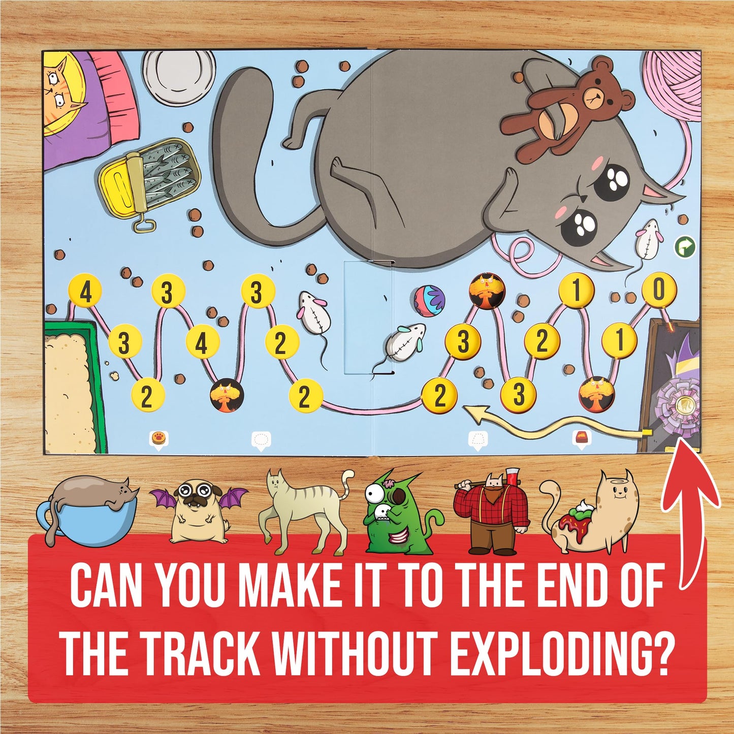 Exploding Kittens The Board Game Superfan, 2-6 Players, Age 7+ 🍁 All In One Marketplace Canada