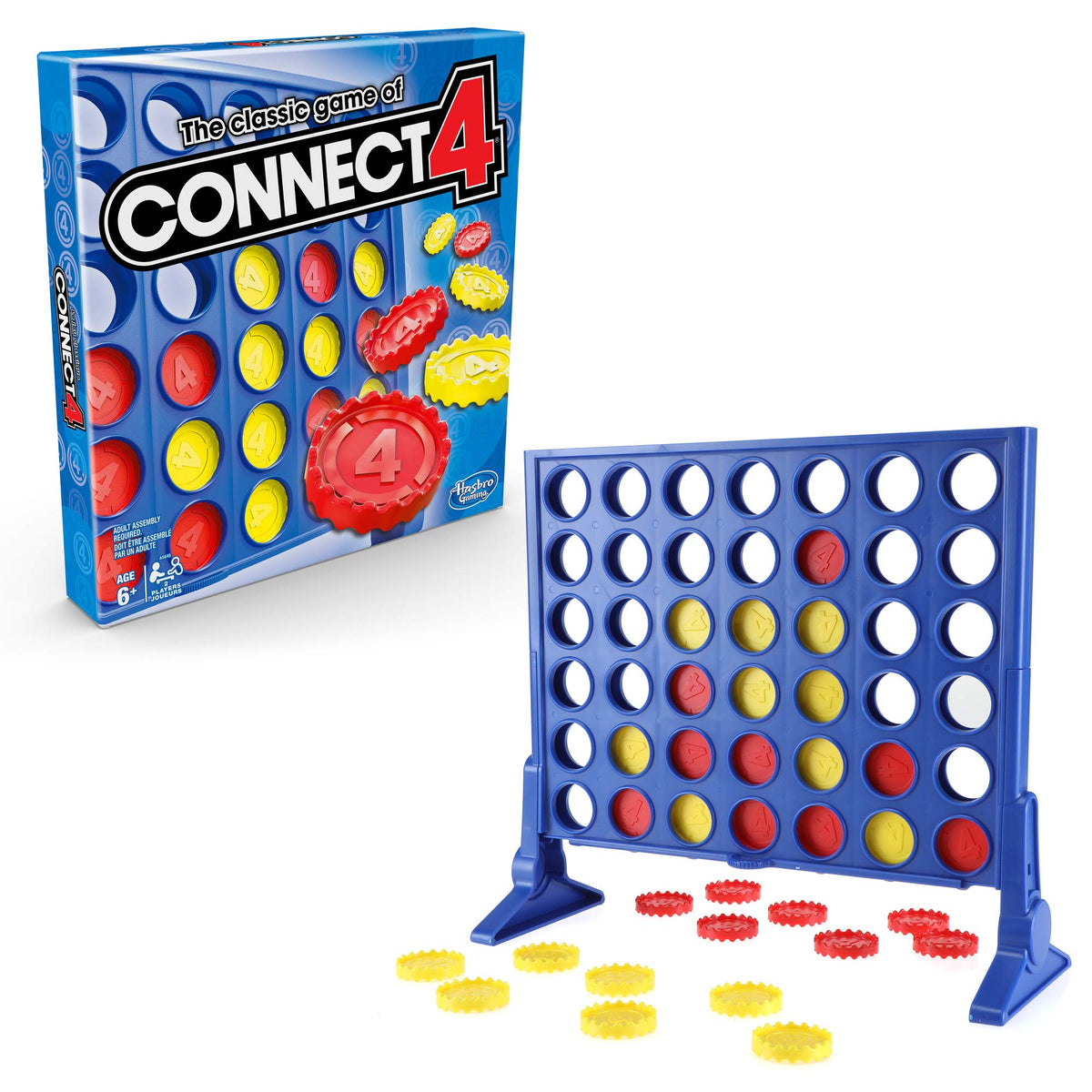 Connect 4 Classic Grid Board Game, 4 in a Row Game, Strategy Board Games for Kids, 2 Player Board Games for Family and Kids, Ages 6 and Up 🍁 All In One Marketplace Canada