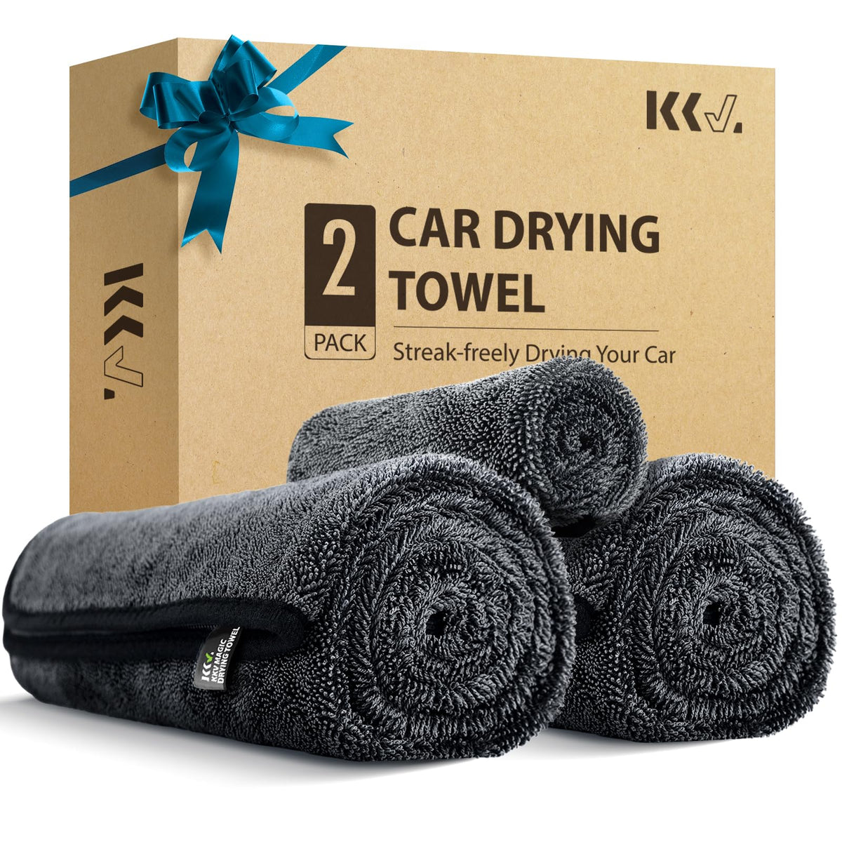 KKV 2-Pack Microfiber Towels (35"x 24") Extra Large Ultra Absorbent Drying Towel for Cars and Trucks, Without Streaks, Scratches, or Water Spots 🍁 All In One Marketplace Canada