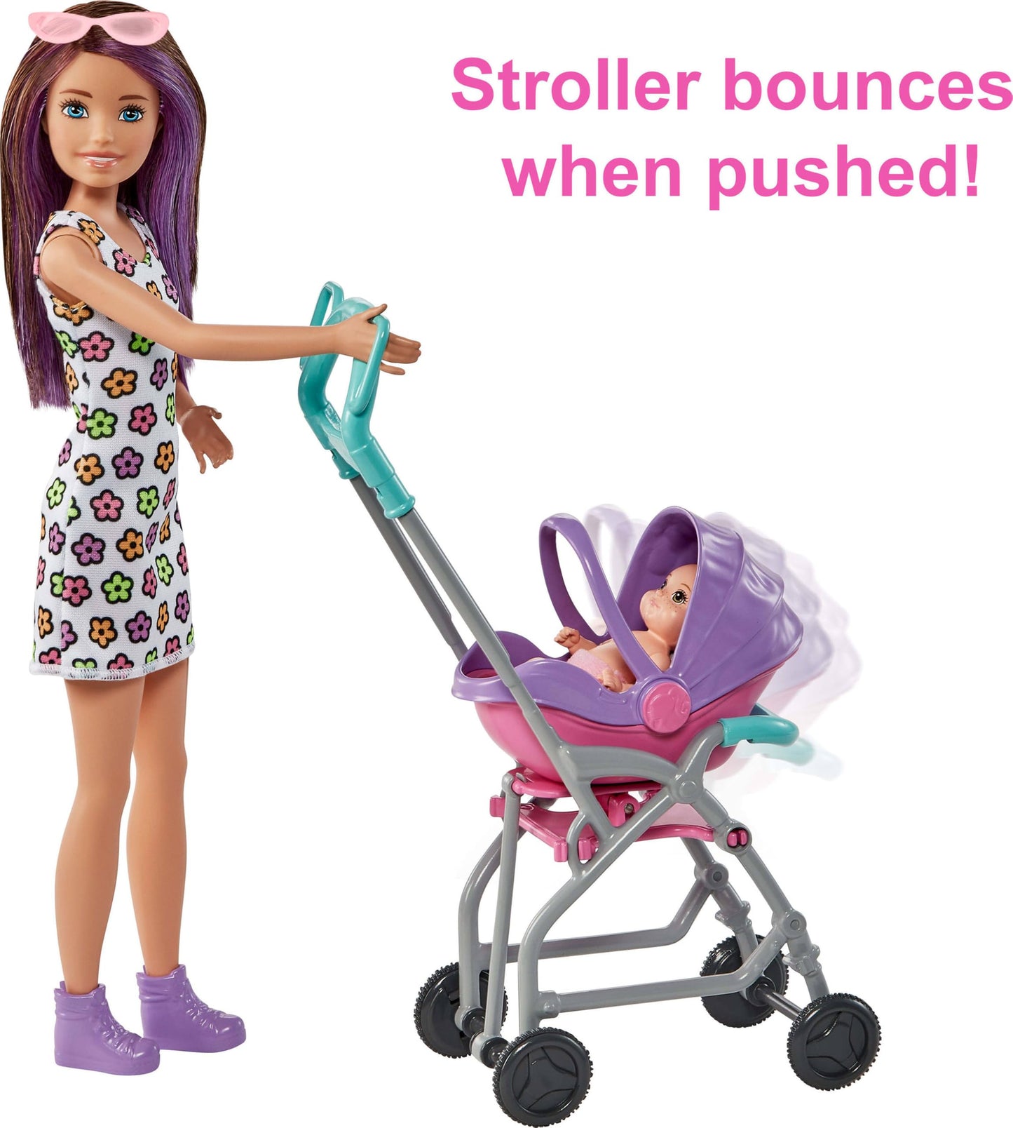 Barbie Skipper Babysitters, Inc. Playset with Skipper Babysitter Doll (Brunette), Stroller, Baby Doll & 5 Accessories, Toy for 3 Year Olds & Up 🍁 All In One Marketplace Canada