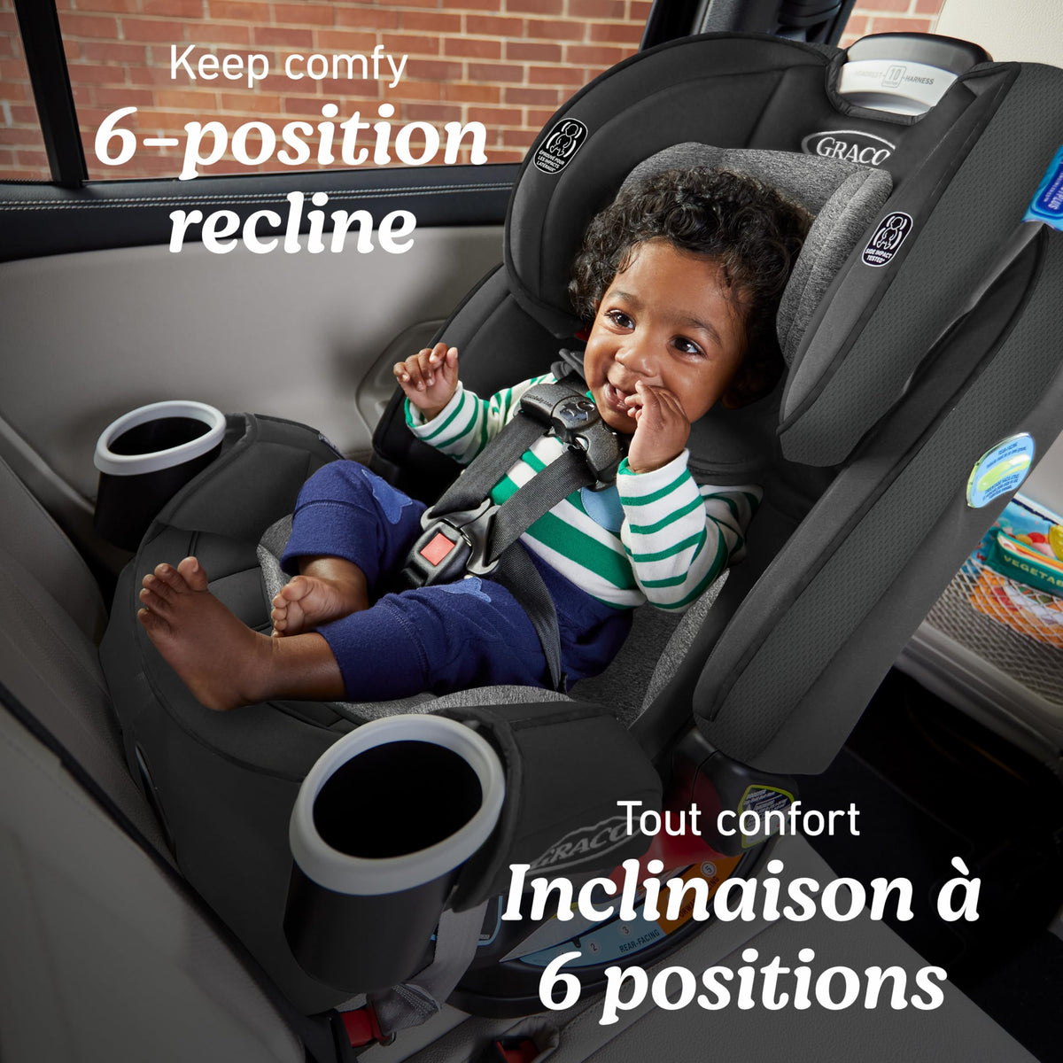 Graco 4Ever All-in-One Convertible Car Seat, 4-in-1 Baby to Big Kid Car Seat from 1.8-54 kg (4-120 lb), ProtectPlus Engineered, Raegen 🍁 All In One Marketplace Canada