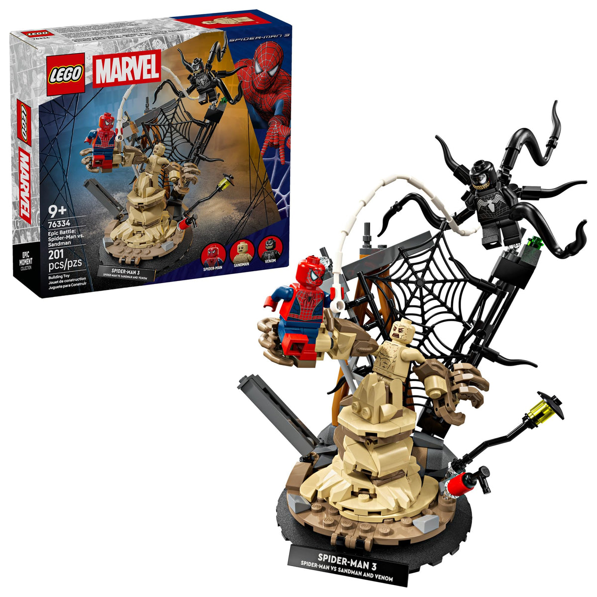 LEGO Marvel Epic Battle: Spider-Man vs. Sandman Building Toy for Boys & Girls - Super Hero Playset W/Venom, Sandman, & Spider-Man Minifigures - Gift Idea for Birthdays - Ages 9+ - 76334 🍁 All In One Marketplace Canada