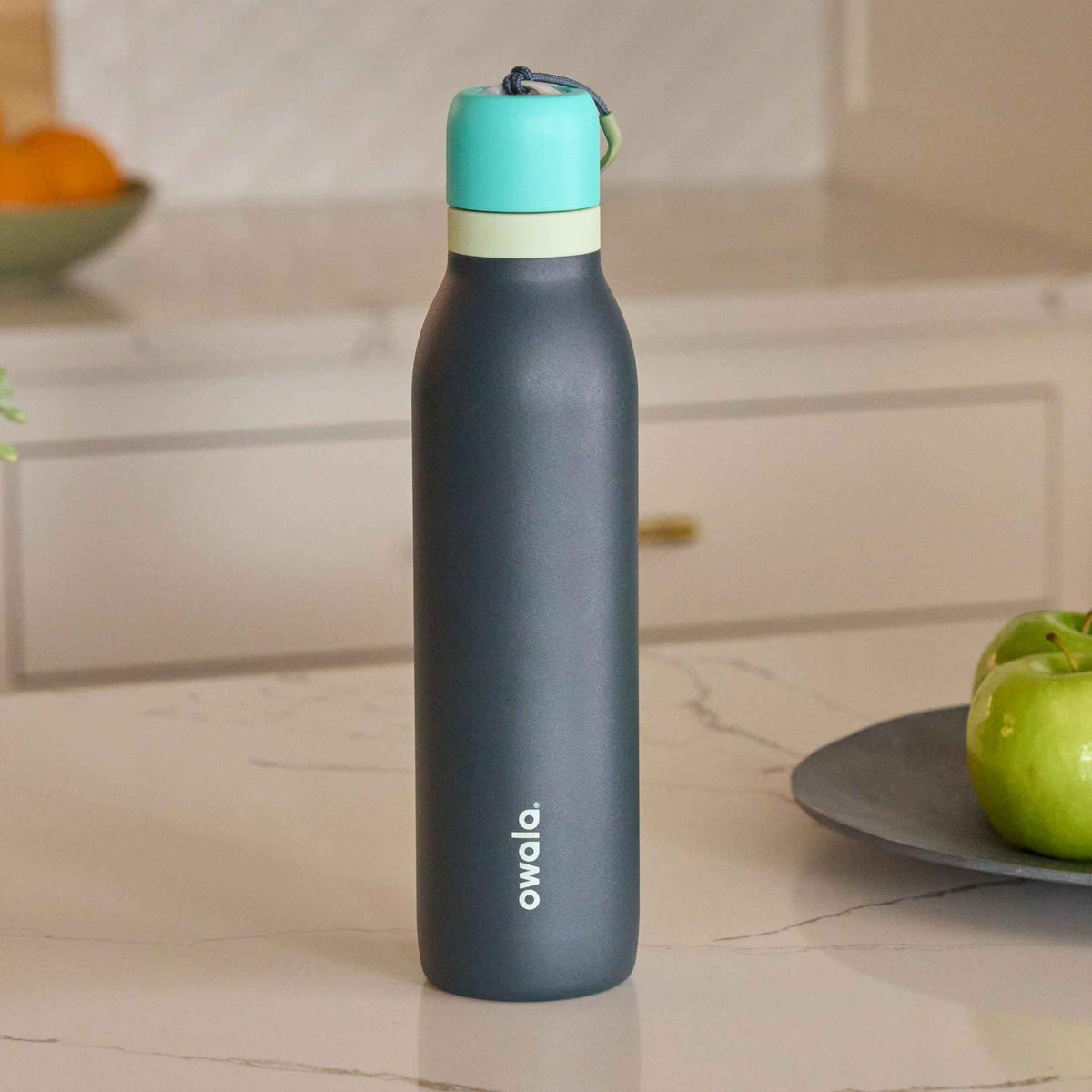 Owala FreeSip Twist Insulated Stainless Steel Water Bottle with Straw for Sports and Travel, BPA-Free, 24-oz, Blue/Grey (Foggy Tide) 🍁 All In One Marketplace Canada
