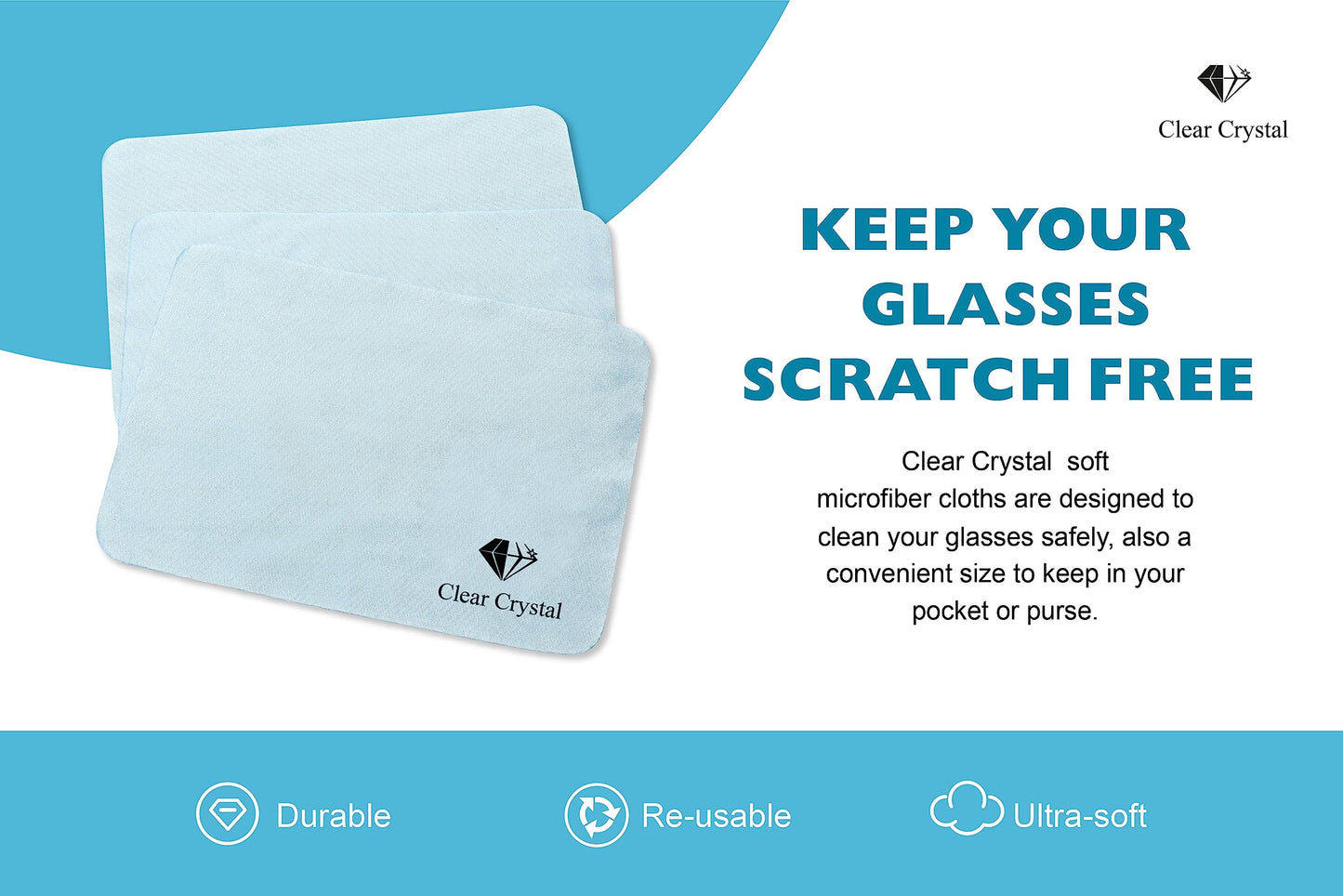 Glasses Cleaner kit - Eyeglass Cleaner including 3 Anti-Reflective Lens Cleaner bottles 125 ml Each, 3 Microfiber Cleaning Cloths, and a Screwdriver Key Chain - by Clear Crystal 🍁 All In One Marketplace Canada
