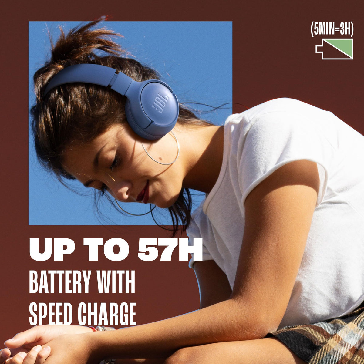 JBL Tune 520BT - Wireless On-Ear Headphones, Up to 57H Battery Life and Speed Charge, Lightweight, Comfortable and Foldable Design, Hands-Free Calls with Voice Aware (Black) 🍁 All In One Marketplace Canada