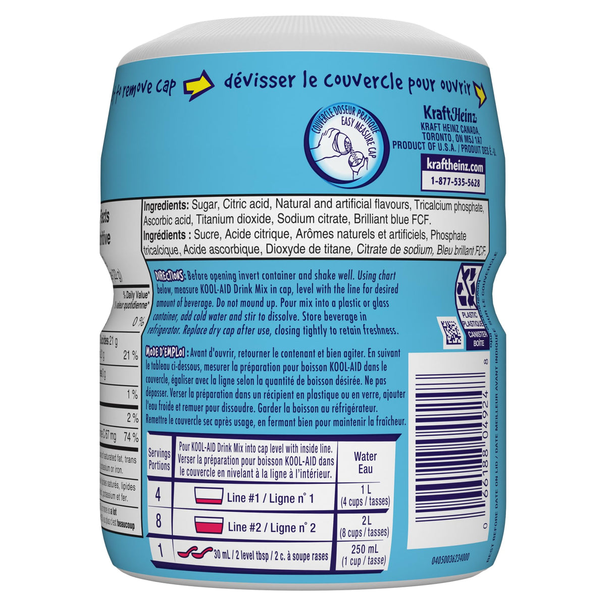 Kool-Aid Ice Blue Raspberry Lemonade Drink Mix (Pack of 12) 🍁 All In One Marketplace Canada