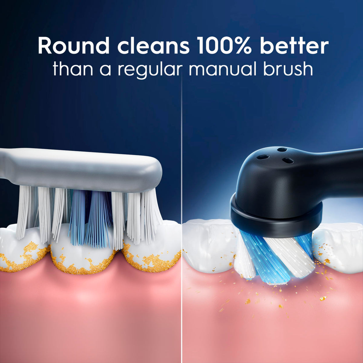 Oral-B iO Genuine Ultimate Clean Replacement Brush Heads, Black, 2ct Refills, 6 Month Supply, Compatible Exclusively with Oral-B iO Electric Toothbrushes, Not Compatible with any Other Series Including: Pro, Vitality, Smart, or Genius