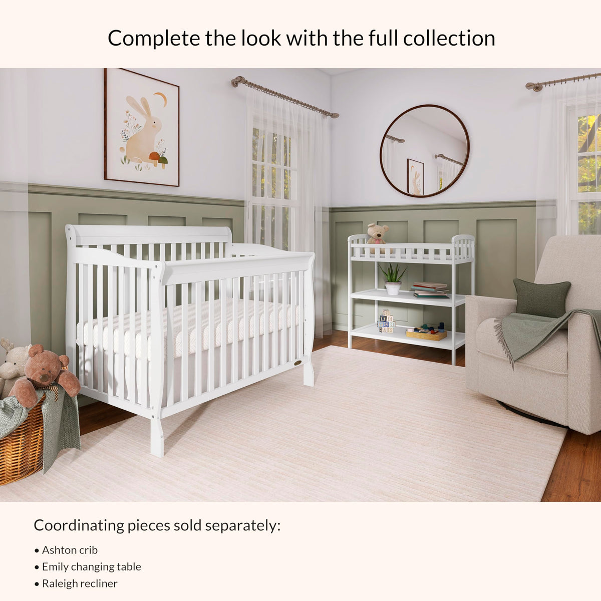 Dream On Me Emily Changing Table In White, Comes With 1" Changing Pad, Features Two Shelves, Portable Changing Station, Made Of Sustainable New Zealand Pinewood 🍁 All In One Marketplace Canada