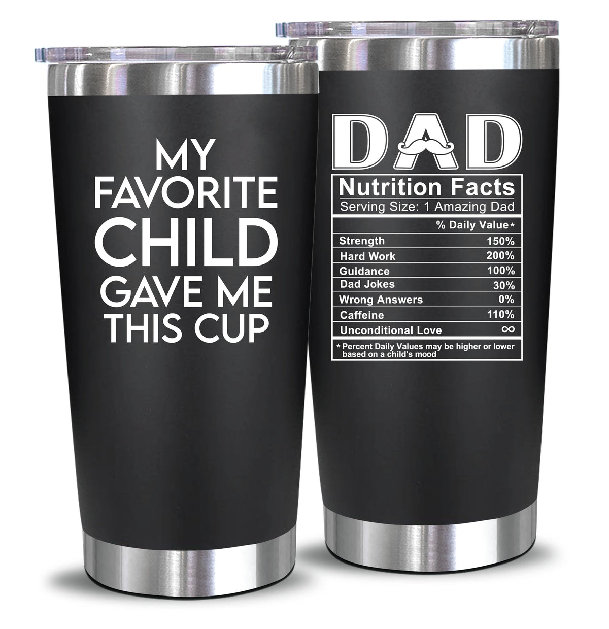 NewEleven Fathers Day Gift for Dad - Birthday Gift for Dad from Kids - Gifts for Husband - Birthday Present Ideas for Father from Daughter, Son - 20 Oz Tumbler 🍁 All In One Marketplace Canada