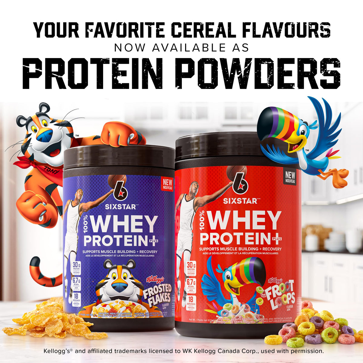 Six Star Whey Protein Powder Plus - Kellogg’s Froot Loopss, 18 Servings 🍁 All In One Marketplace Canada