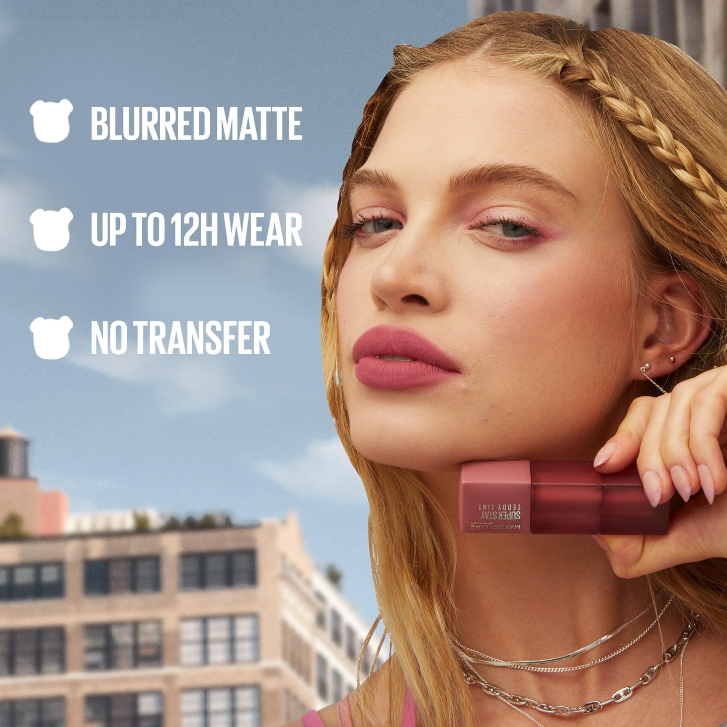 Maybelline Teddy Tint, Lip Stain, Soft Lip Tint, Light Feel, 12Hr Wear, Sheer or Blurred Finish, Knee High 🍁 All In One Marketplace Canada