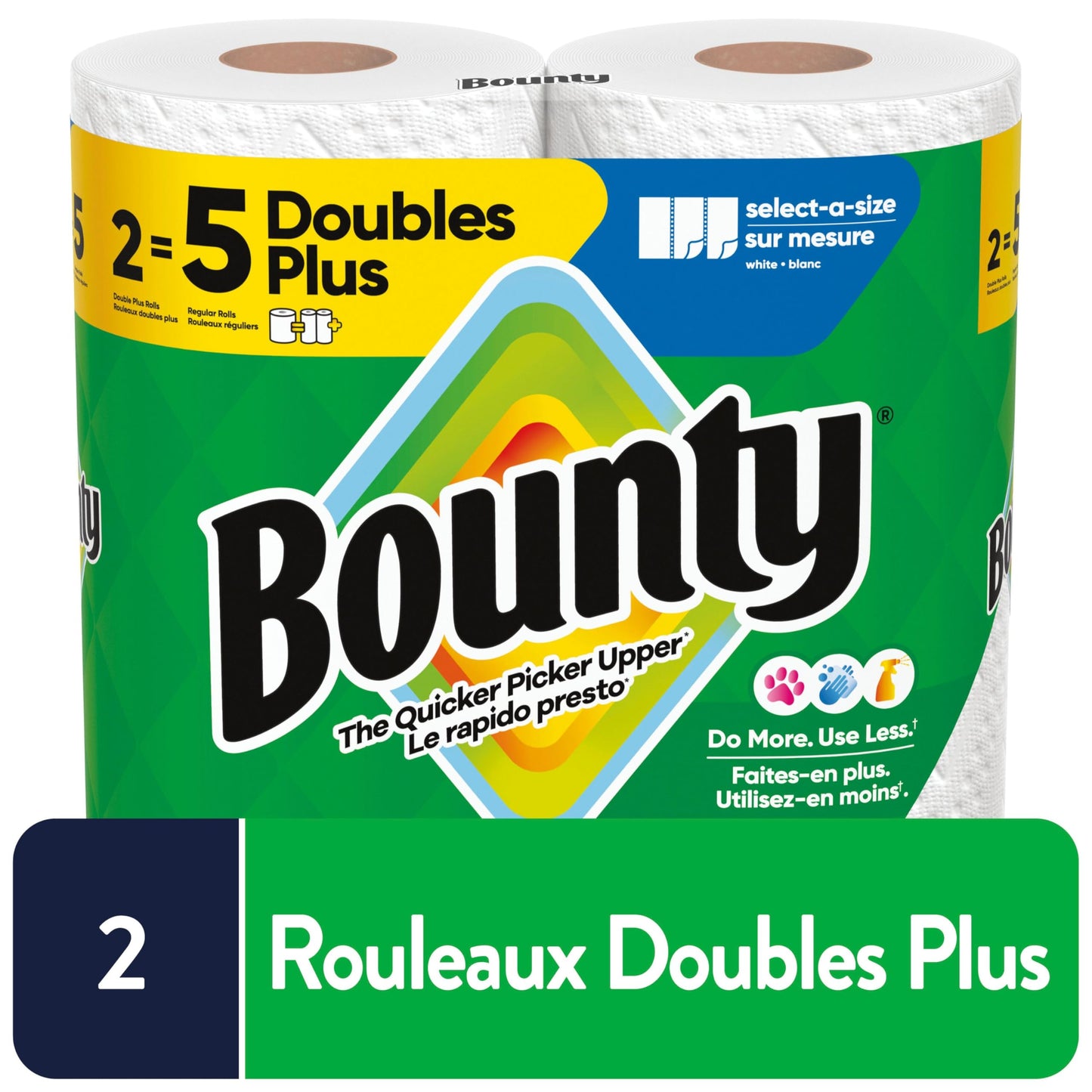 Bounty Paper Towels Select-A-Size White, 8 Double Plus Rolls = 20 Regular Rolls 🍁 All In One Marketplace Canada