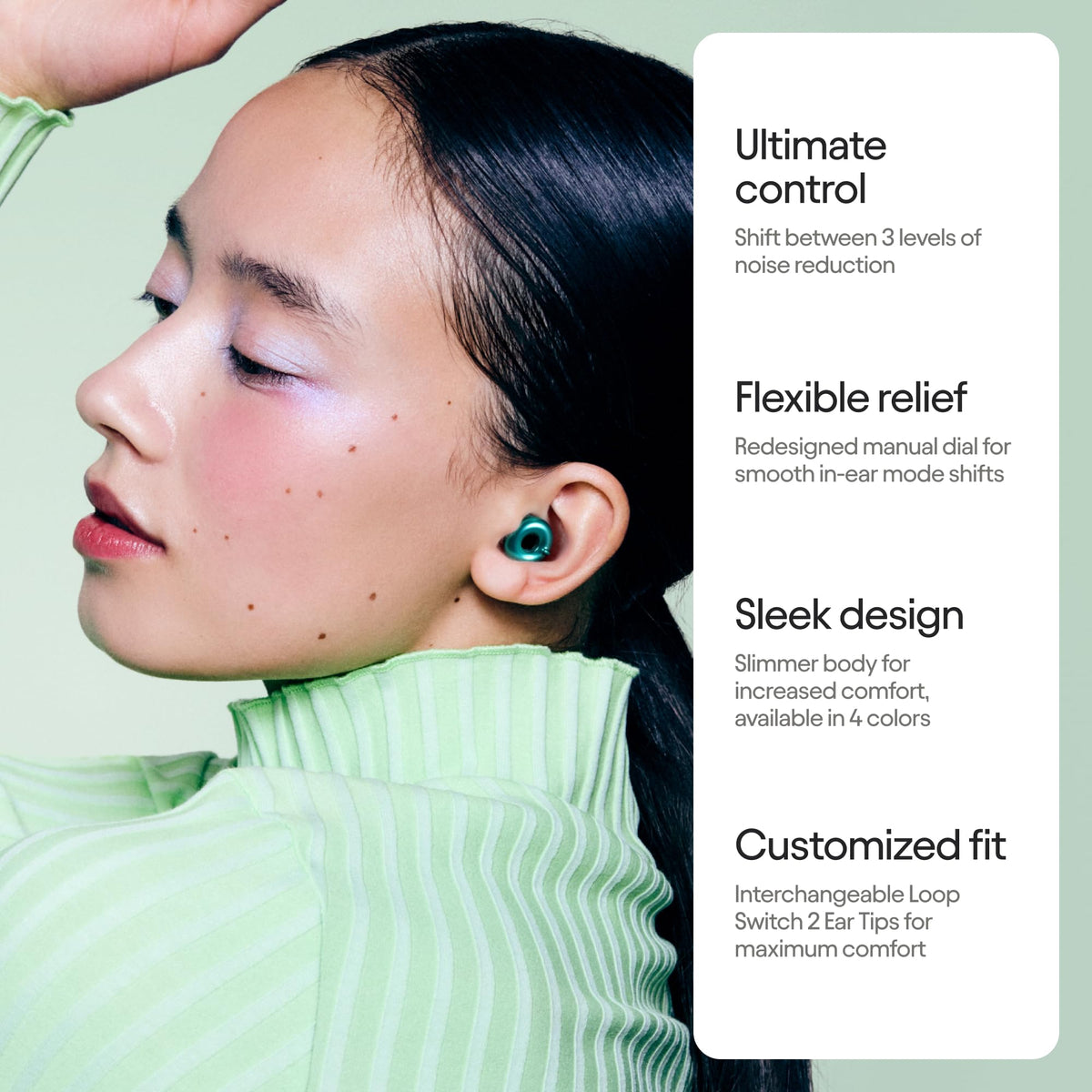 Loop Switch 2 Adjustable Ear Plugs – 3 Noise Relief Modes For Ultimate Control | Flexible Noise Reduction Earplugs For Focus, Travel, Socializing, Festivals & More | 20-26 dB (SNR) Noise Reduction 🍁 All In One Marketplace Canada