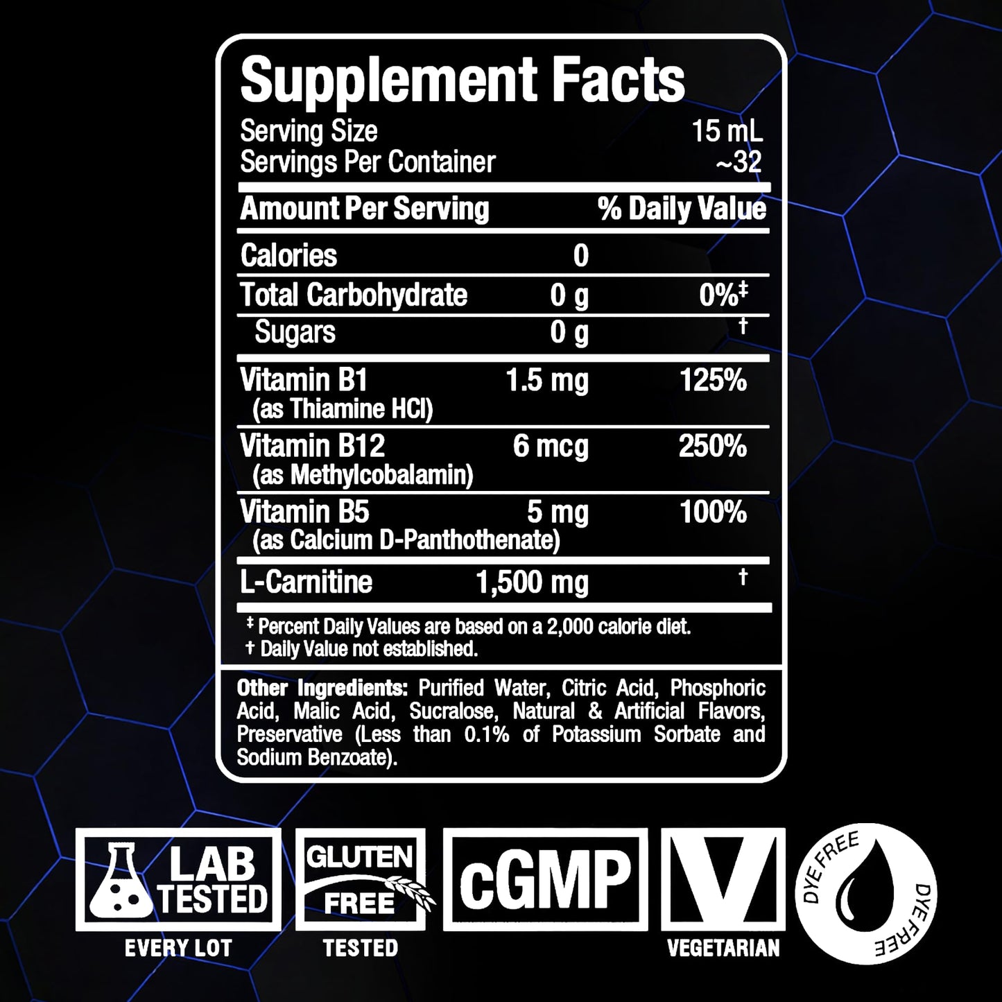 ALLMAX Nutrition Liquid L-Carnitine 1500 Miligrams, Blue Raspberry, 16 oz (473 ml) 🍁 All In One Marketplace Canada