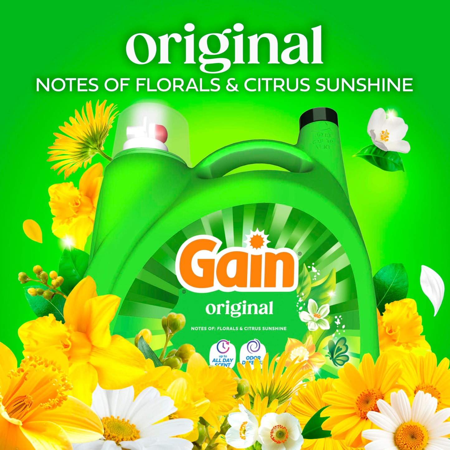 Gain Aroma Boost Liquid Laundry Detergent, Original Scent, HE Compatible, 107 Loads, 4.55L 🍁 All In One Marketplace Canada