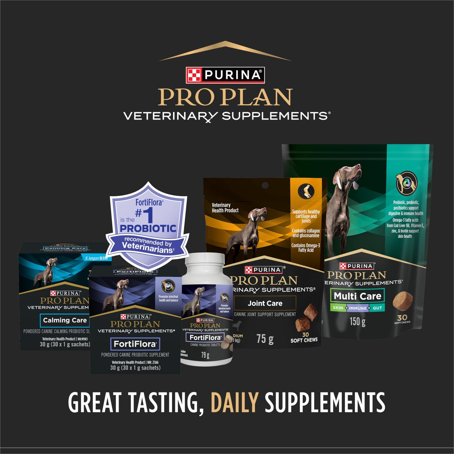 Purina Pro Plan Veterinary Supplements, Dog Probiotic Tablets - 158 g (90 Tablets) 🍁 All In One Marketplace Canada