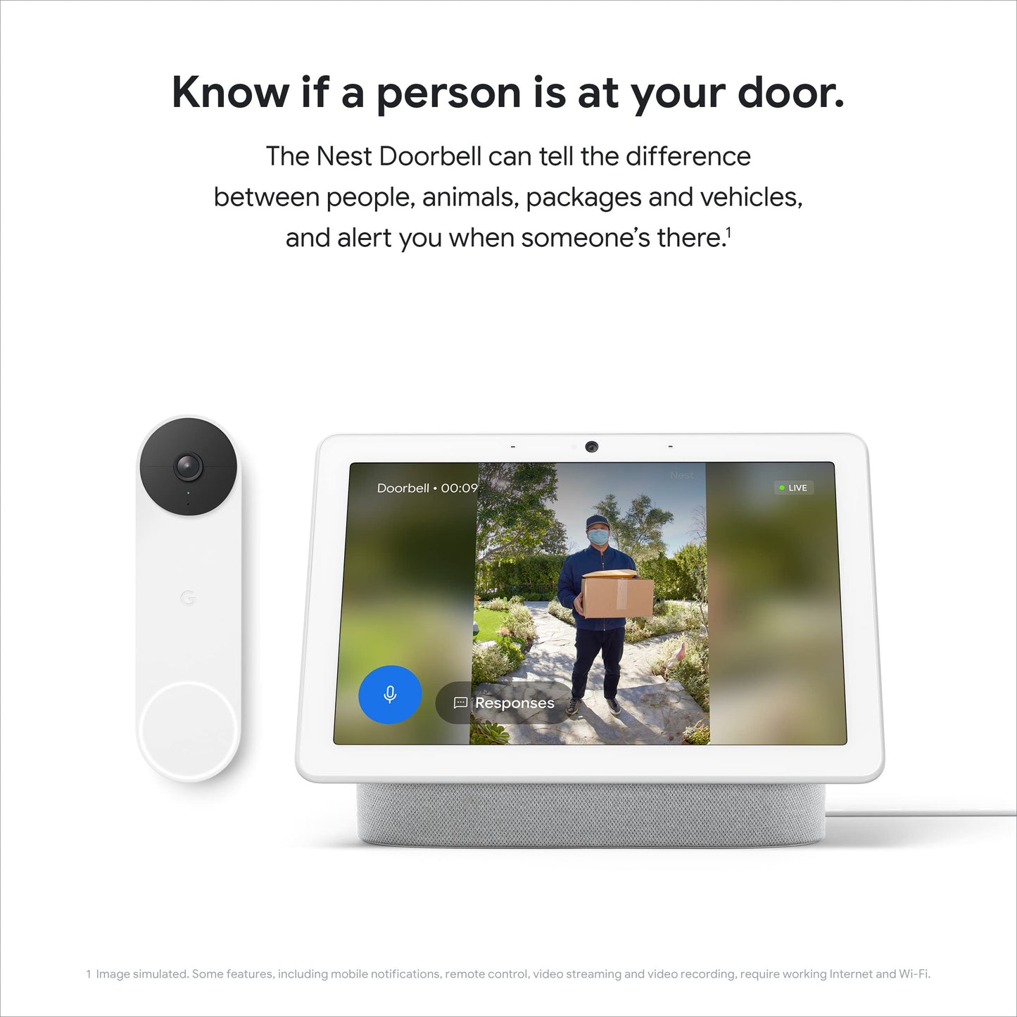 Google Nest Doorbell - Battery Powered Video Doorbell Camera - Ash 🍁 All In One Marketplace Canada