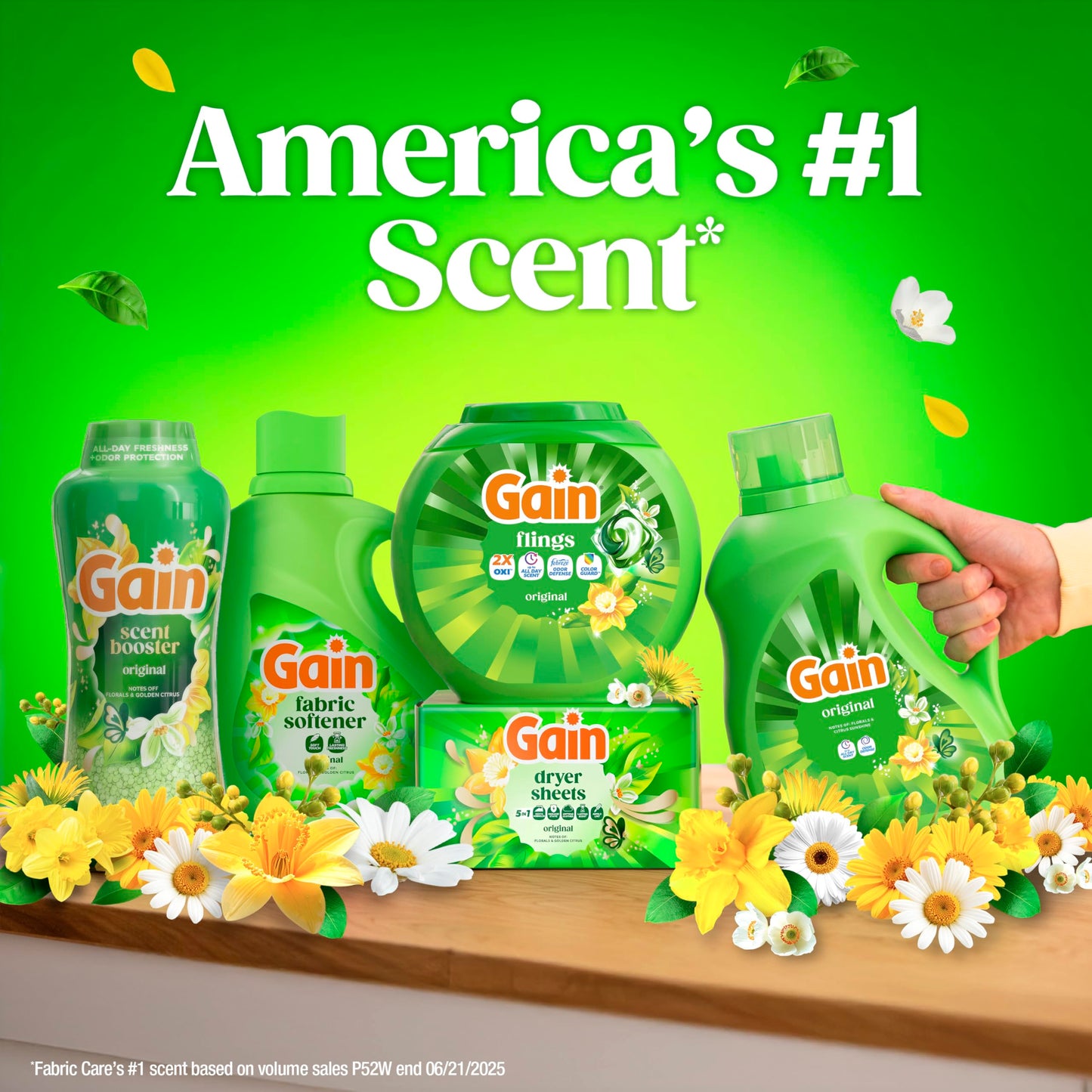 Gain Aroma Boost Liquid Laundry Detergent, Original Scent, HE Compatible, 107 Loads, 4.55L 🍁 All In One Marketplace Canada