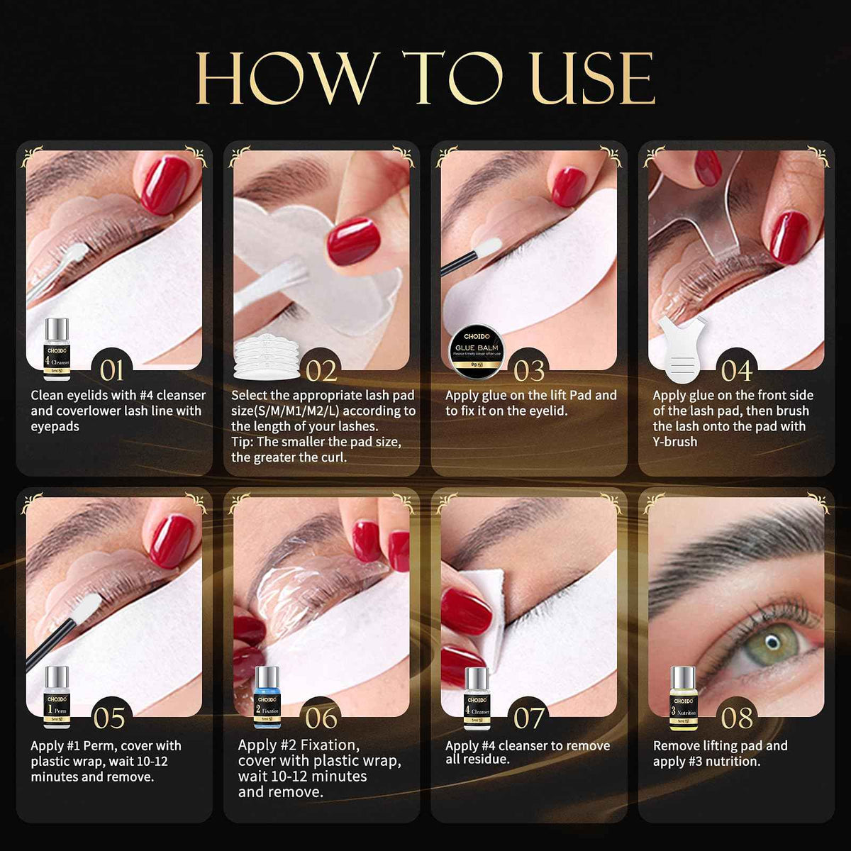 Lash Lift & Brow Lamination Kit 2-in-1, Professional DIY Eyelash Perm for Home Use & Salon, Long-Lasting Curl Effect Up to 8 Weeks - Easy Application 🍁 All In One Marketplace Canada
