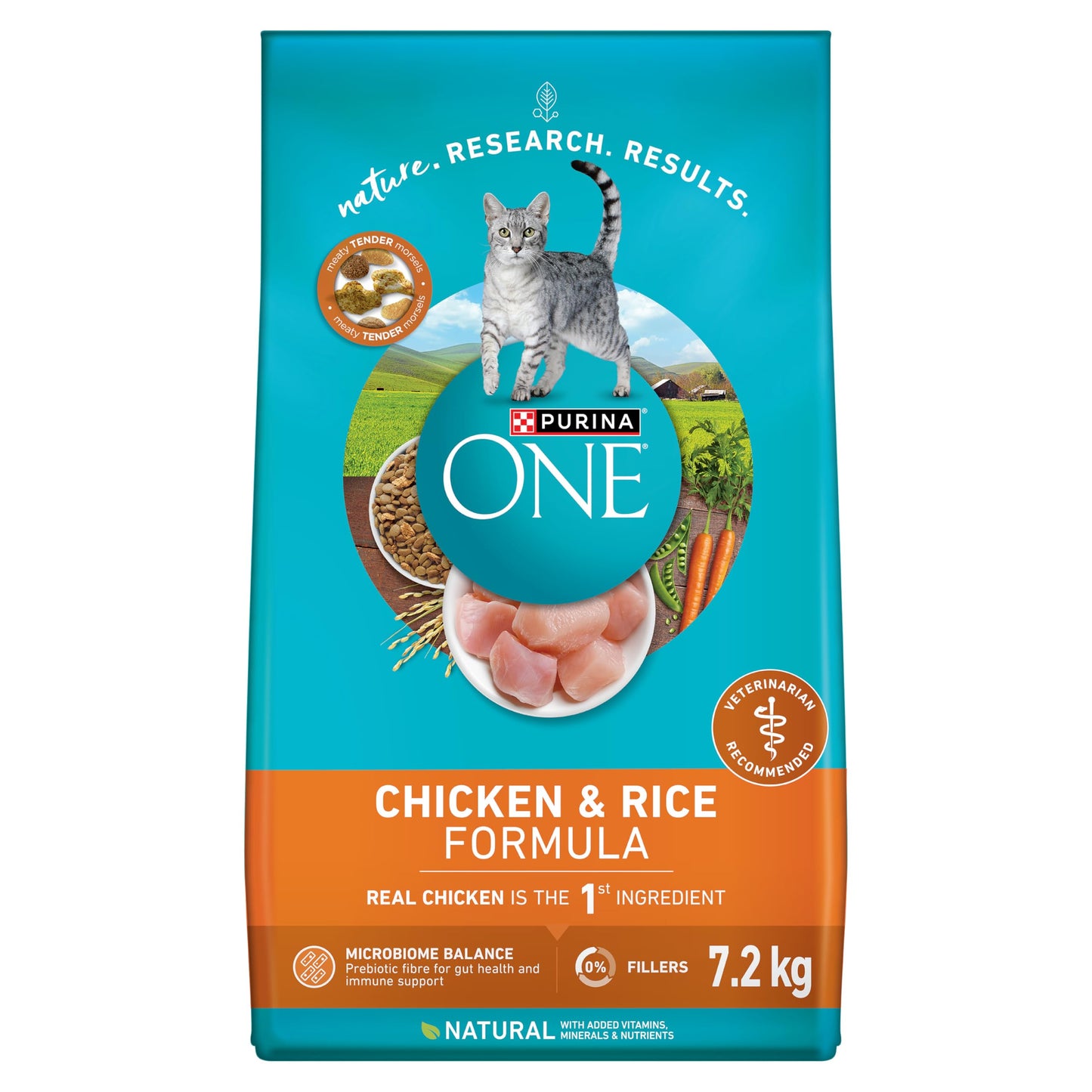 Purina ONE Dry Cat Food, Chicken & Rice Formula - 7.2 kg Bag 🍁 All In One Marketplace Canada