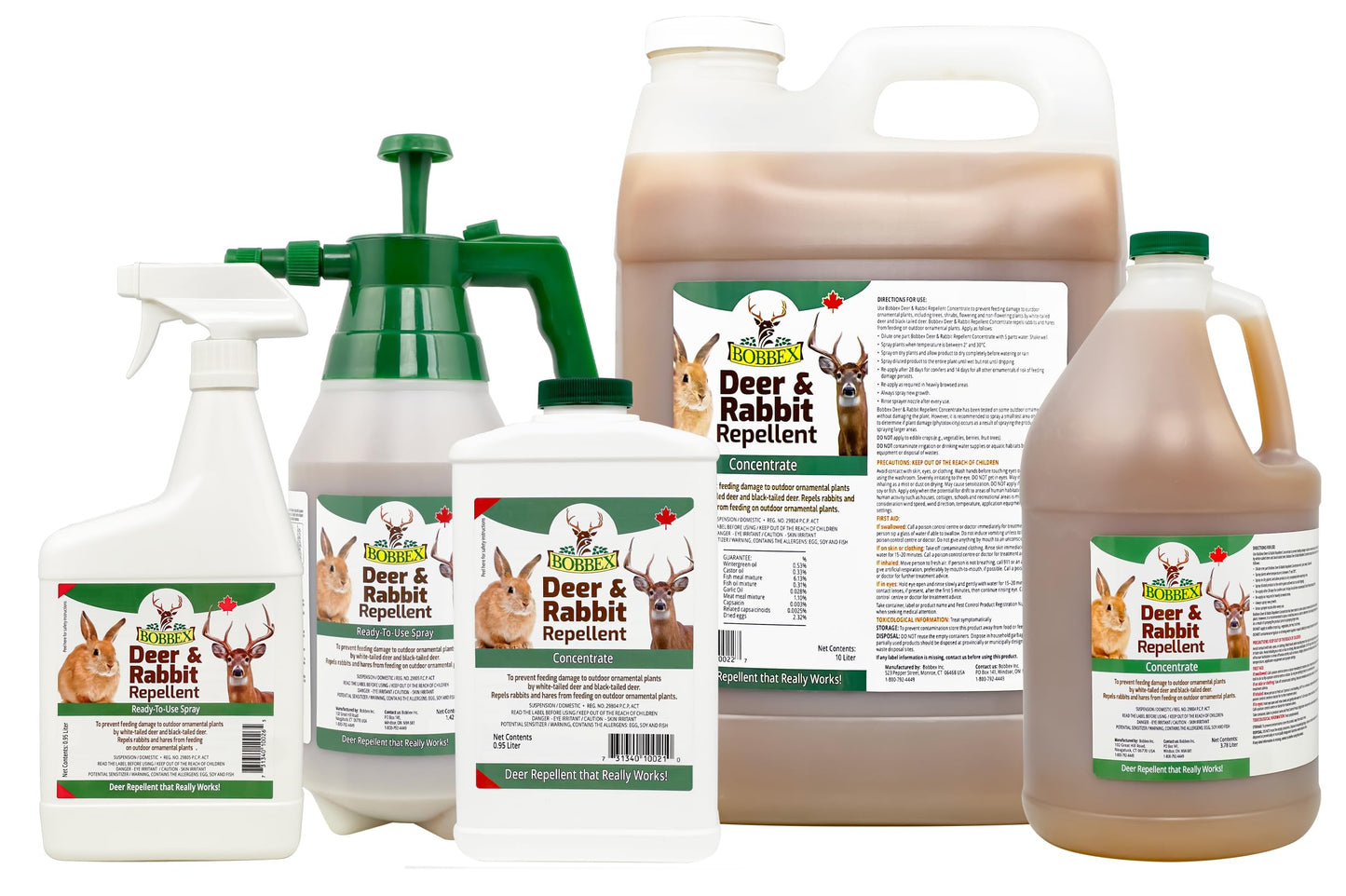 Bobbex Deer & Rabbit Repellent 0.95 Liter Concentrate 🍁 All In One Marketplace Canada
