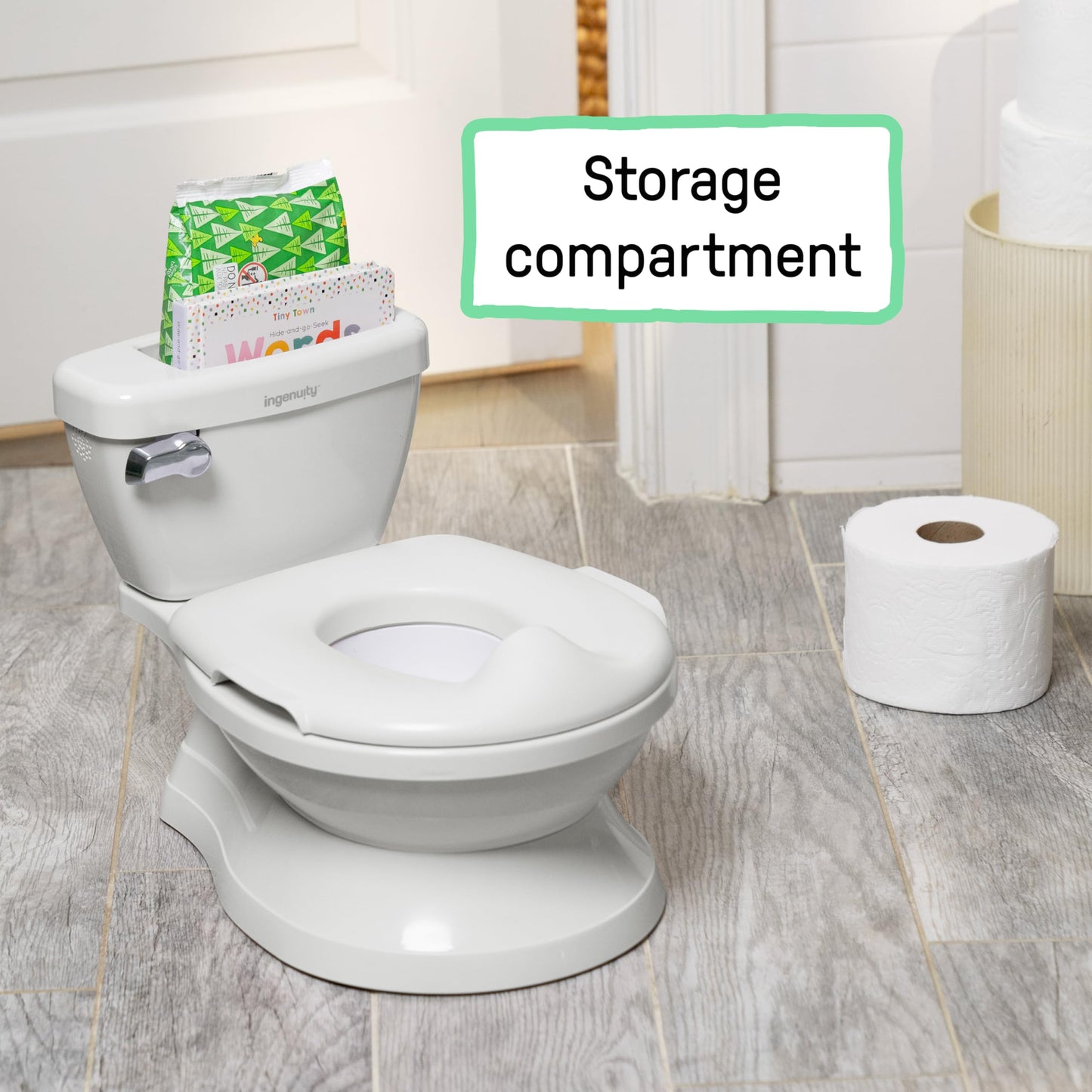 Summer by Ingenuity My Size Potty Pro in White, Infant Potty Training Toilet, Lifelike Flushing Sound, For Ages 18 Months, Up to 50 Pounds 🍁 All In One Marketplace Canada