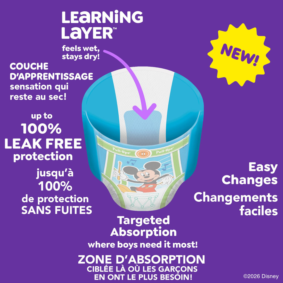 Boys Potty Training Underwear, Easy Open Training Pants 3T-4T, Pull-Ups Learning Design for Toddlers, 66ct, Giga Pack 🍁 All In One Marketplace Canada
