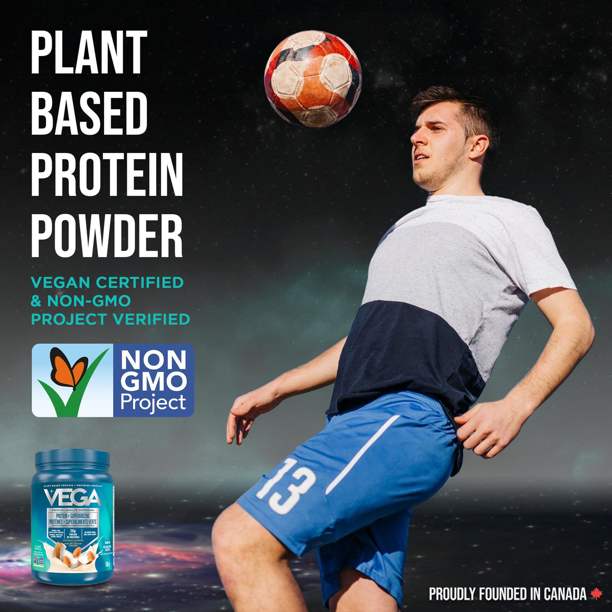 Vega Protein + Supergreens Vegan Plant Based Protein Powder – 20g Organic Pea Protein, Dairy-free, Healthy Breakfast Shake – Coconut Almond, 18 Servings, 518 grams (Pack of 1) 🍁 All In One Marketplace Canada