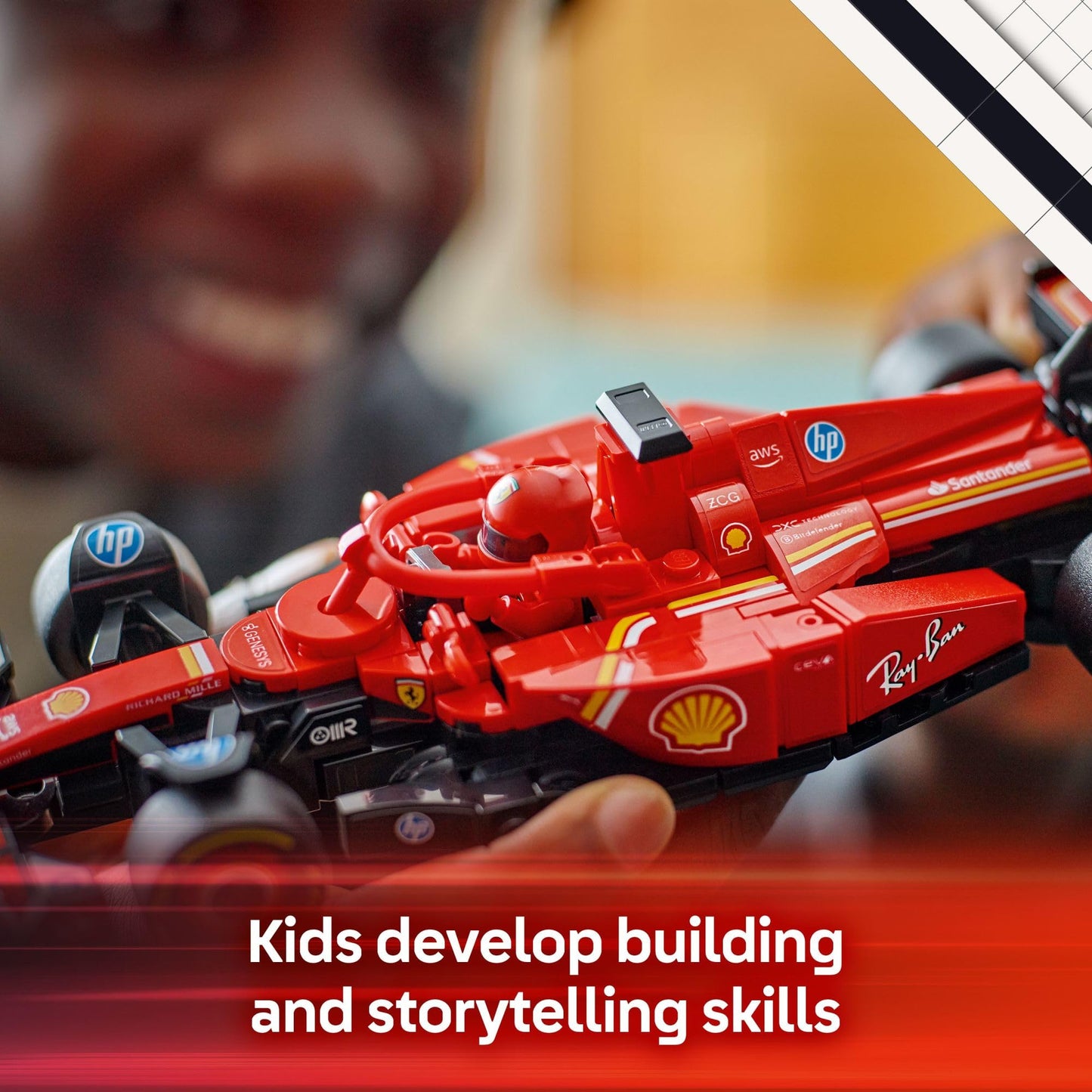 LEGO Speed Champions Ferrari SF-24 F1 Race Car Toys - Building Sets for Kids, Boys & Girls, Ages 10+ - Ferrari F1 Model Car Kits for Display or Play - Gift Ideas for Birthdays and Fans - 77242 🍁 All In One Marketplace Canada