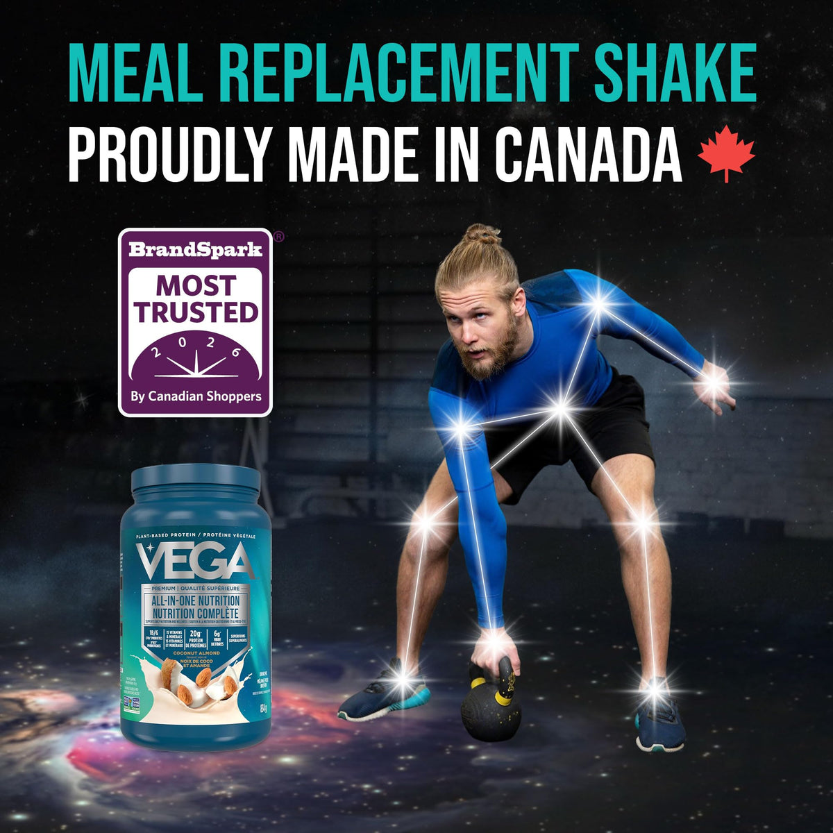 Vega Premium All-in-One Nutrition Protein Powder – 20g Plant-Based Vegan Protein, Vitamins & Probiotics, Coconut Almond, 834g (20 Servings) 🍁 All In One Marketplace Canada