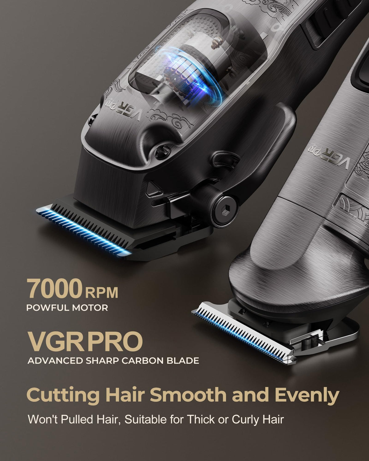VGRPRO Hair Clippers for Men Professional, Cordless Hair Clippers for Hair Cutting, Mens Clippers and Trimmers Set, Electric Hair Trimmer for Men with Package Case (Gray) 🍁 All In One Marketplace Canada