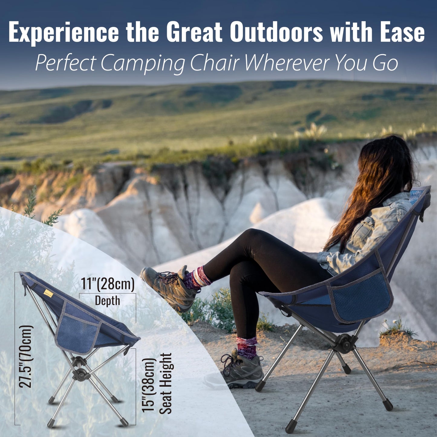 TREKOLOGY lightweight Camping Chairs for Adults - Compact & Ultralight Portablefor for Outdoor Adventures, Hiking, Backpacking – Comfortable Chaise Camping Compacte & Durable YIZI GO Chaise de Camping 🍁 All In One Marketplace Canada