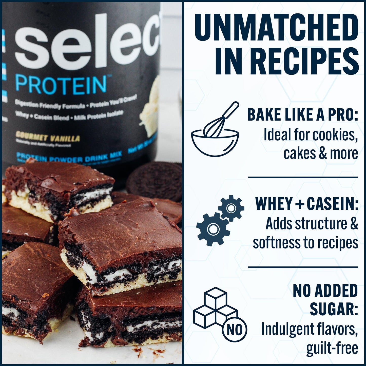 PEScience Select Protein Powder, Whey and Casein Blend, Lean Protein Powder for Women and Men, Low Calorie, Low Carb, Keto Friendly, Gluten Free - Gourmet Vanilla, 27 Servings 🍁 All In One Marketplace Canada