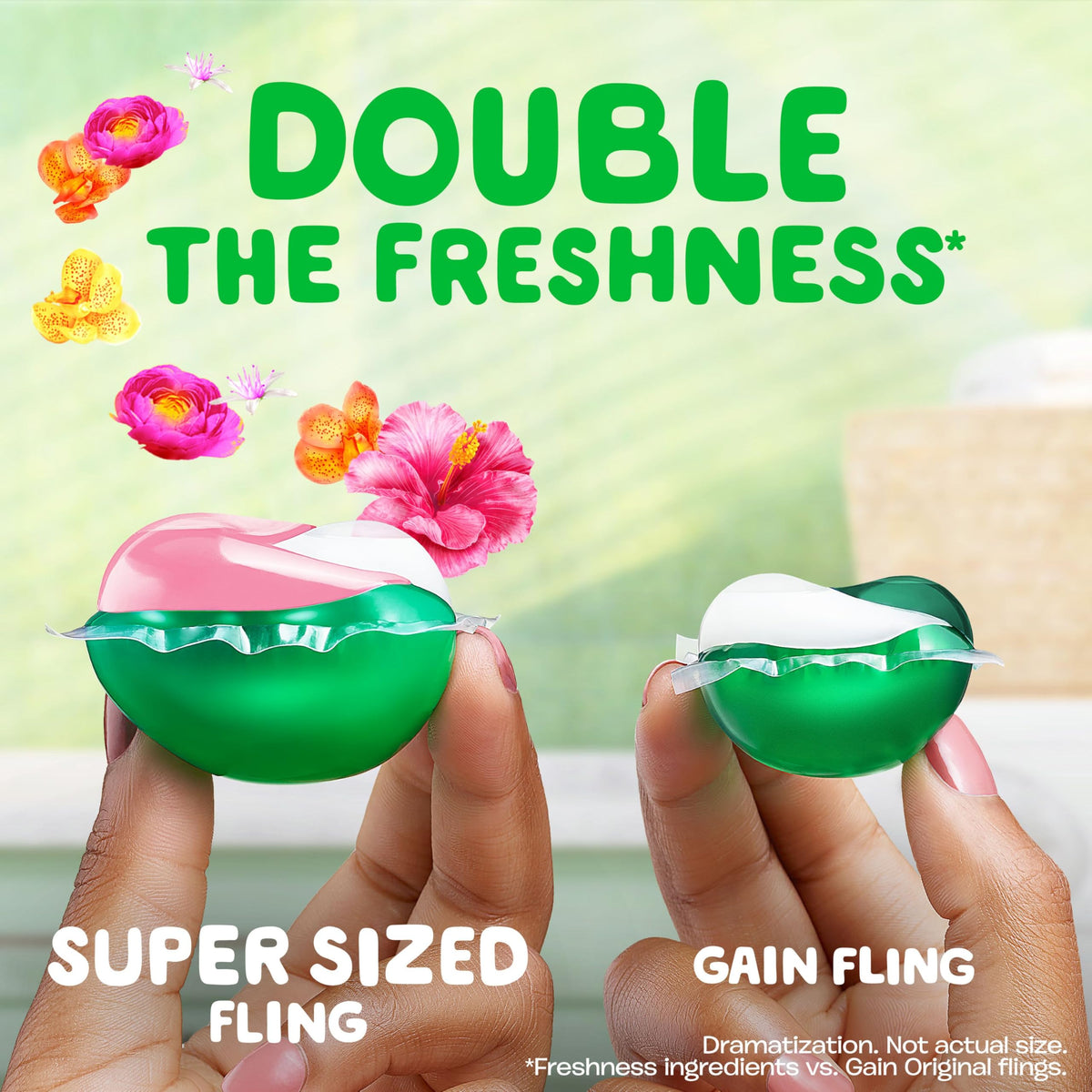 Gain Super Flings Laundry Detergent Pacs, 45 Count, Vibrant, irresistibly clean and fresh 🍁 All In One Marketplace Canada