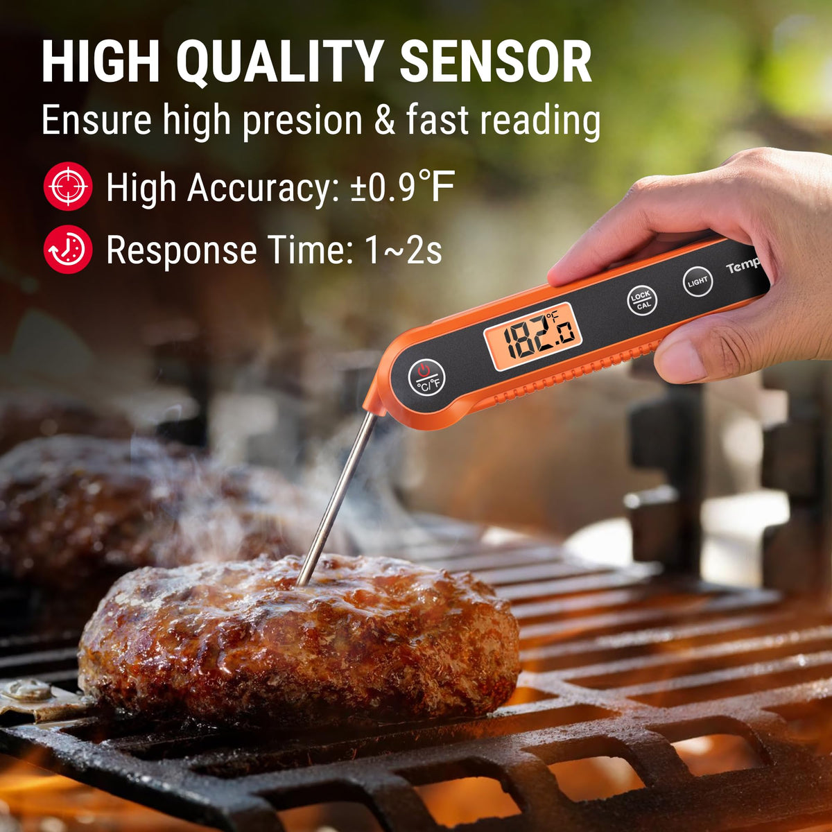 TempPro Digital Instant Read Meat Thermometer for Grilling Waterproof Kitchen Food Thermometer with Calibration Backlight Baking Bread Candy Thermometer Cooking Tools Utensils (Previously ThermoPro) 🍁 All In One Marketplace Canada