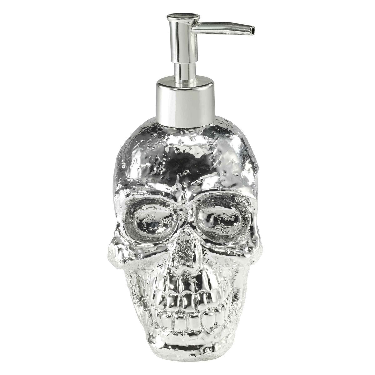 Avanti Linens - Soap Dispenser/Lotion Pump, Guest Bathroom Essentials, Skull Design Bath Decor (Halloween Collection)