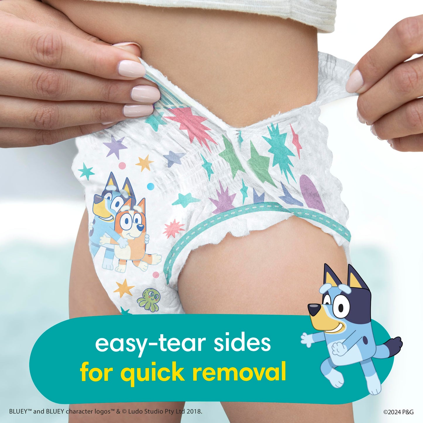 Pampers Easy Ups Girls & Boys Potty Training Pants, Size 7 (5T6T), Bluey Absorbent Training Underwear, Up to 100% Leakproof Day and Night, Hypoallergenic, 1 Pack (Count of 70) 🍁 All In One Marketplace Canada