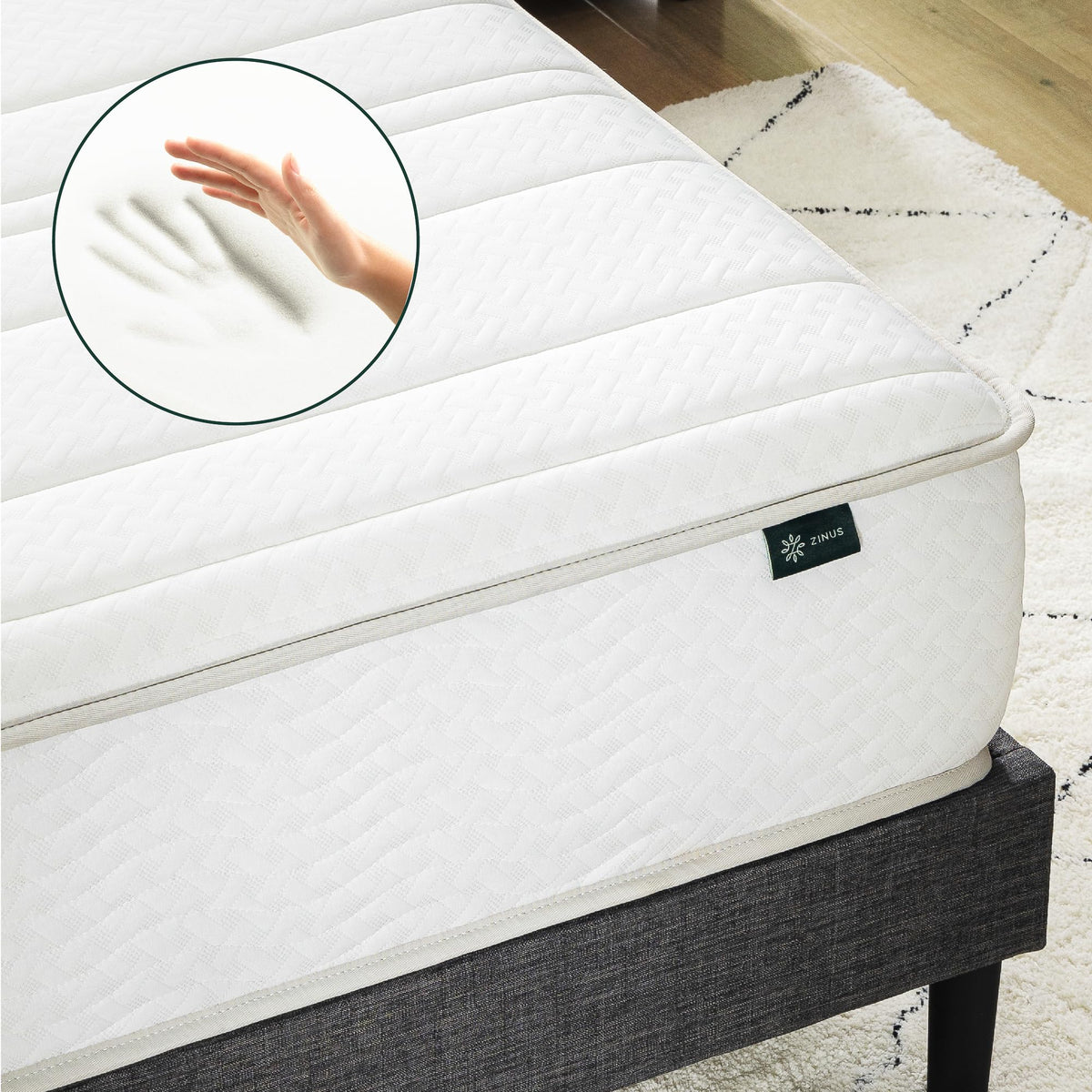 Zinus 6 Inch Foam and Spring Hybrid Mattress [New Version], Twin XL, Fiberglass Free, Medium Firmness, Durable Support, Certified Safe Foams & Fabric, Mattress in A Box 🍁 All In One Marketplace Canada