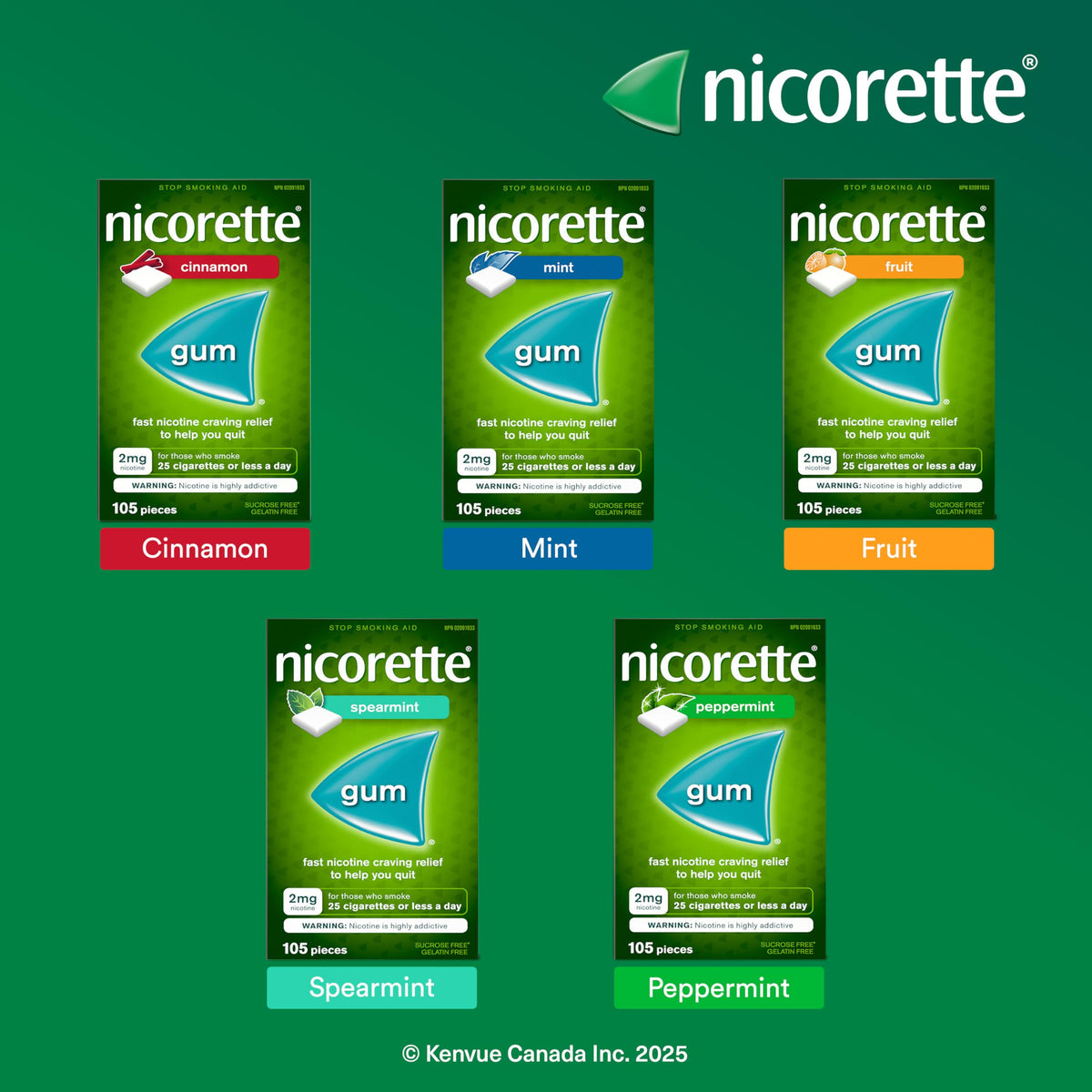 Nicorette 4mg Nicotine Gum, Mint – Quit Smoking Aid with Fast Craving and Withdrawal Relief, Nicotine Replacement Therapy (NRT), Teeth Whitening, 210 Pieces (Value Size) 🍁 All In One Marketplace Canada